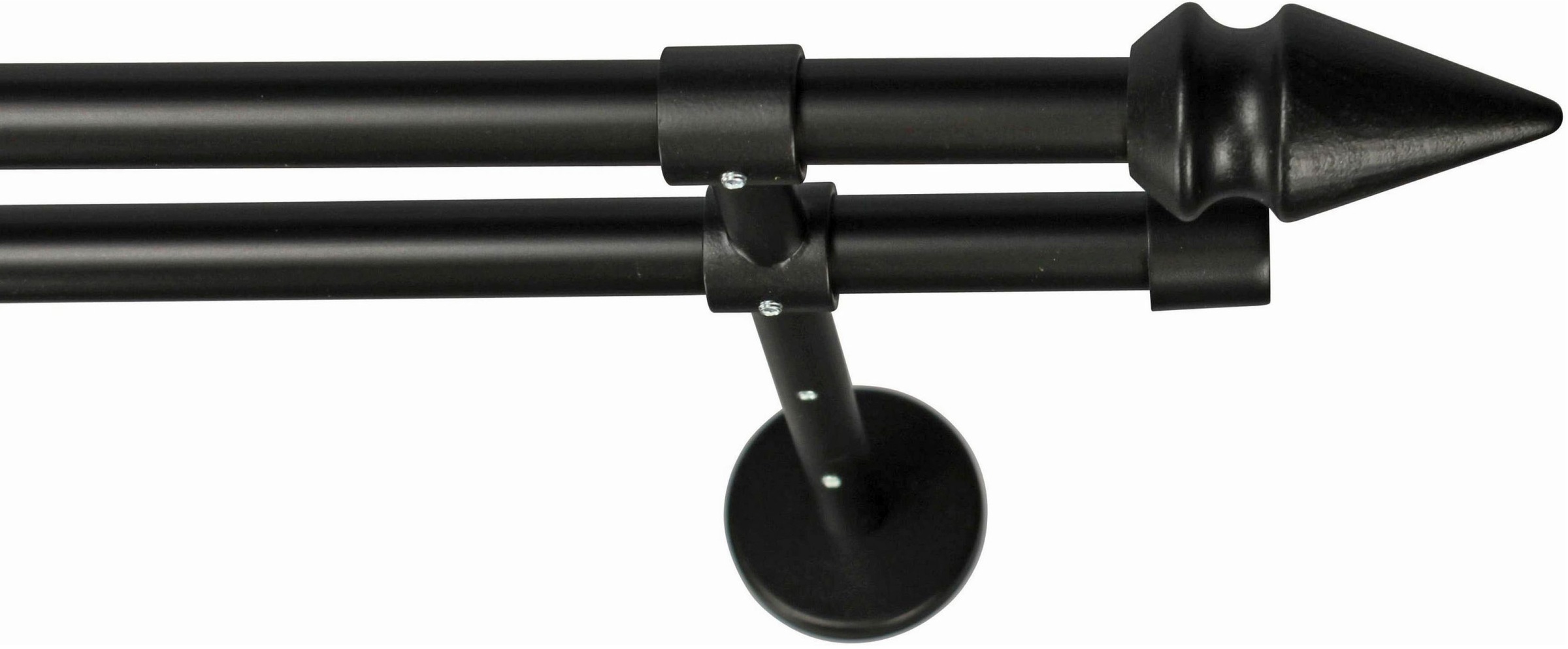 Image of GARESA Gardinenstange »SPYRNA«, 2 läufig-läufig, Wunschmasslänge, Vorhanggarnitur, einfache Montage, mit Stangenverbinder verlängerbar, Wandmontage, Spitze, ohne Ringe bei Ackermann Versand Schweiz