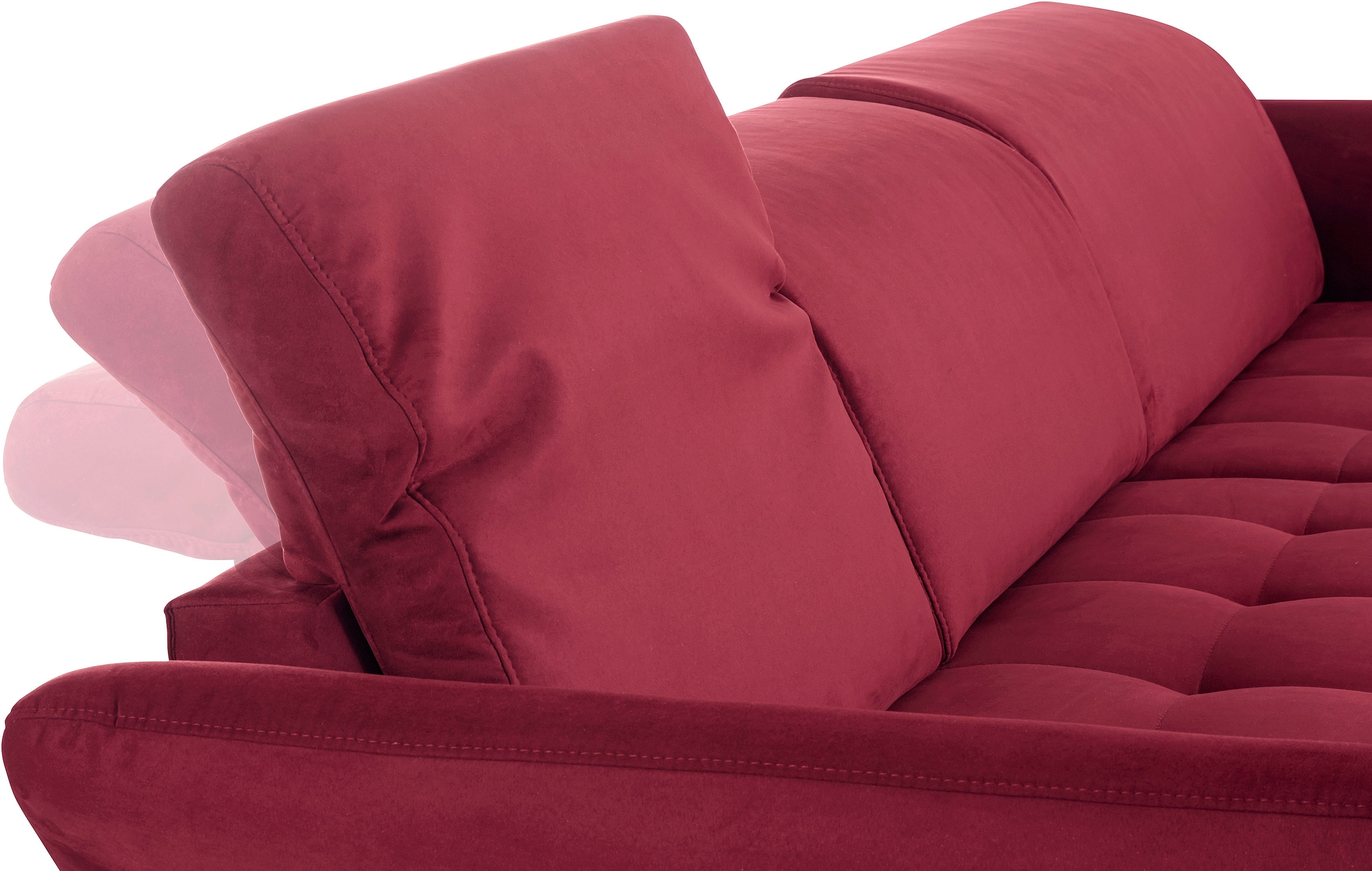 INOSIGN Ecksofa »Fresh L-Form« Federkern, wahlweise Kopfteilverstellung und motorischer Vorziehsitz