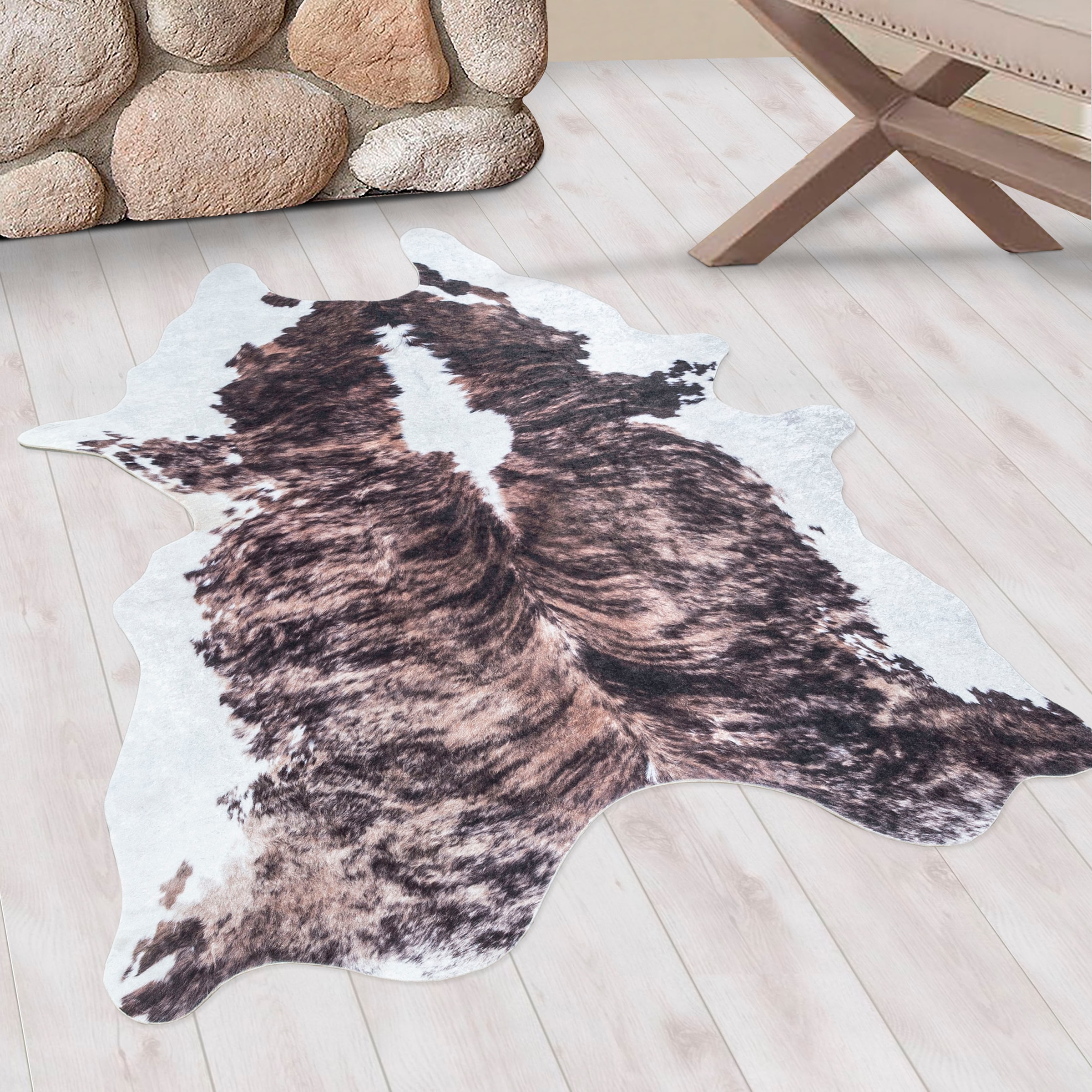 Image of Ayyildiz Teppiche Teppich "ETOSHA 4113" fellförmig 6 mm Höhe Pflegeleicht / Moderner Fell Look