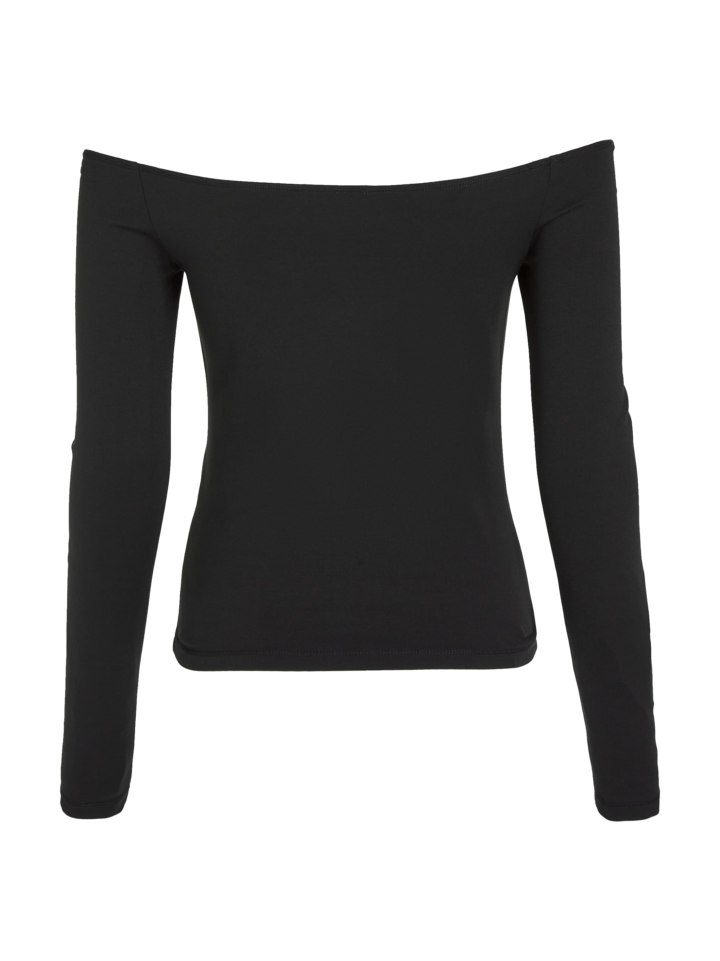Tommy Jeans Langarmshirt »TJW SLIM BADGE CUTOUT TOP LS«, mit Tommy Jeans Logo