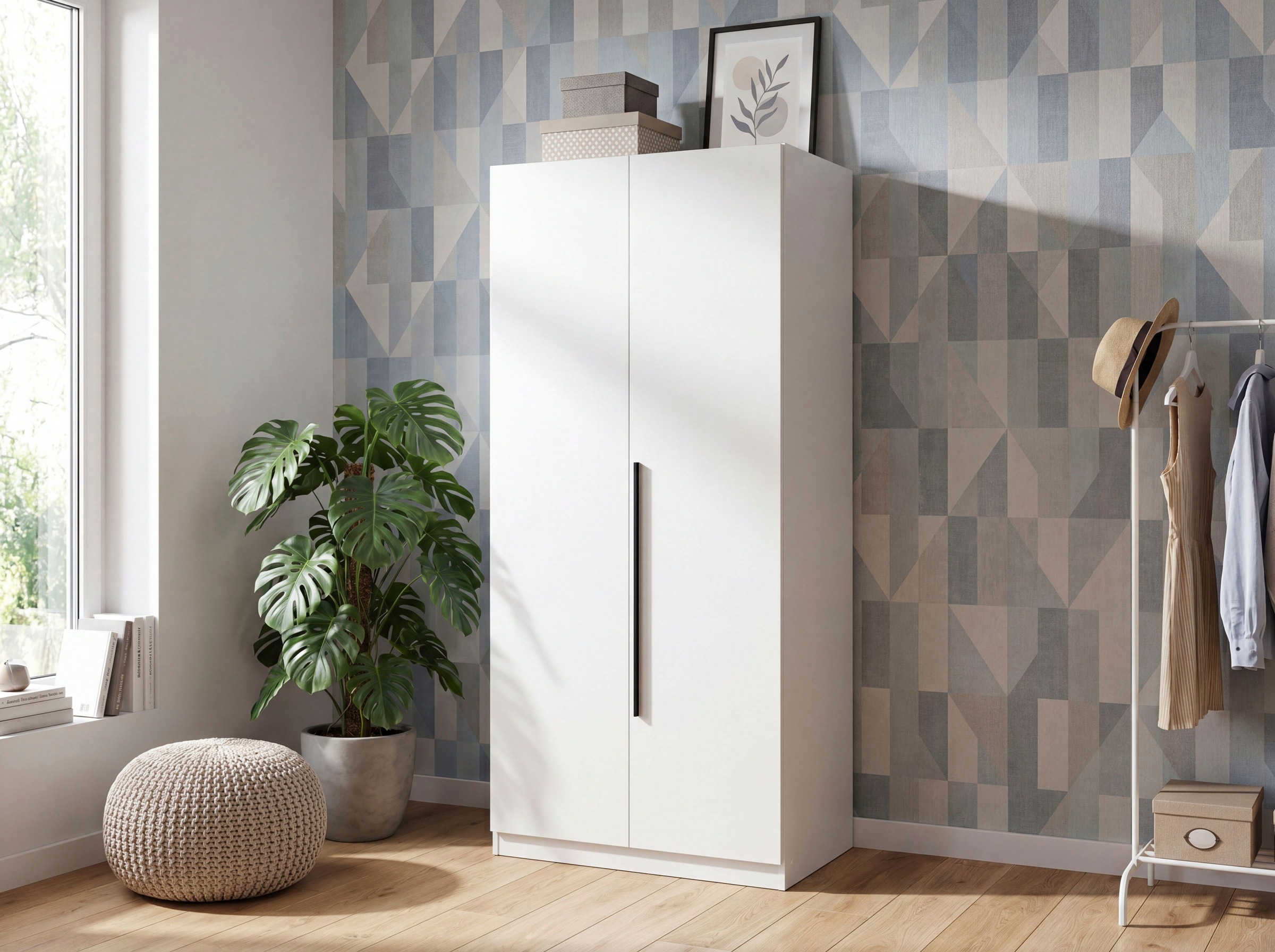 Wimex Drehtürenschrank "Marburg in der Breite 90cm, inkl. Kleiderstange und Einlegeboden" in verschiedenen Farbvarianten erhältlich