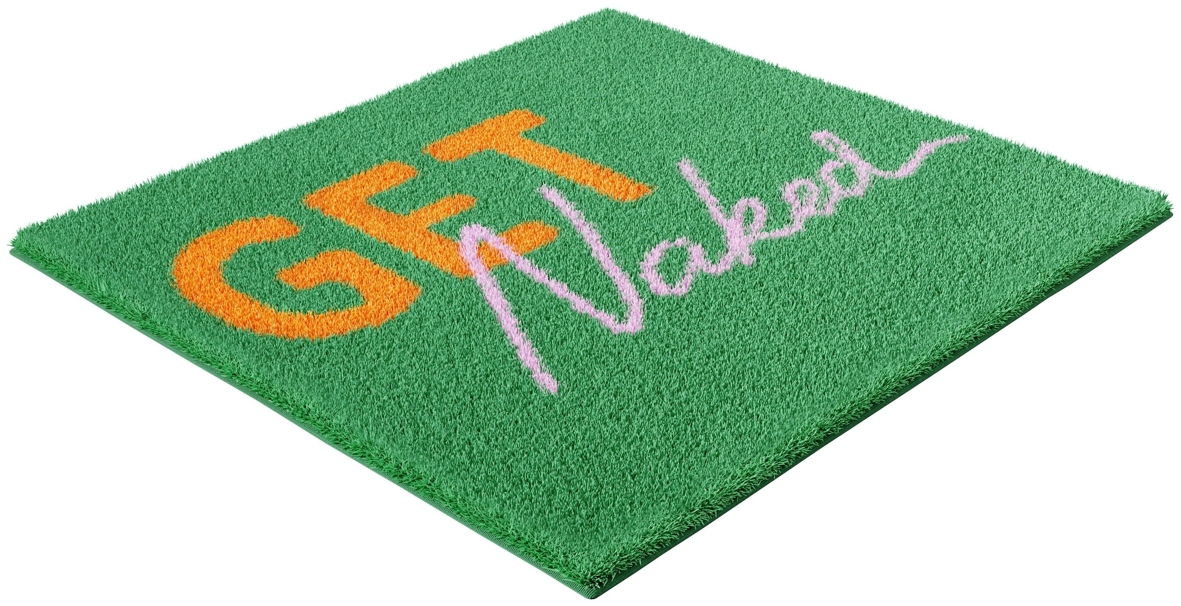 GOODproduct Tapis de bain »Get Naked, modern, Badvorleger, Badezimmer Teppich« Höhe 20 mm revêtement antidérapant Séchage rapide tapis de bain, avec inscription, 2 variantes, rectangulaire