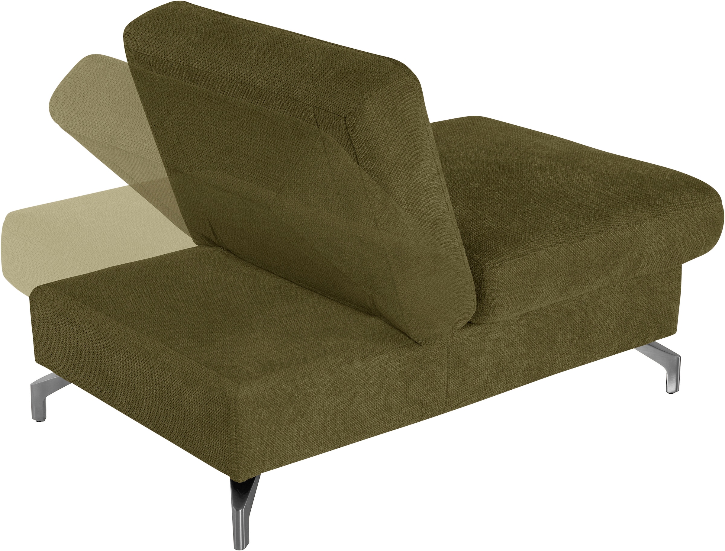 sit&more Hocker »Percy«, Fusshöhe 12 cm, mit Klappfunktion, wahlweise in 2 Fussfarben