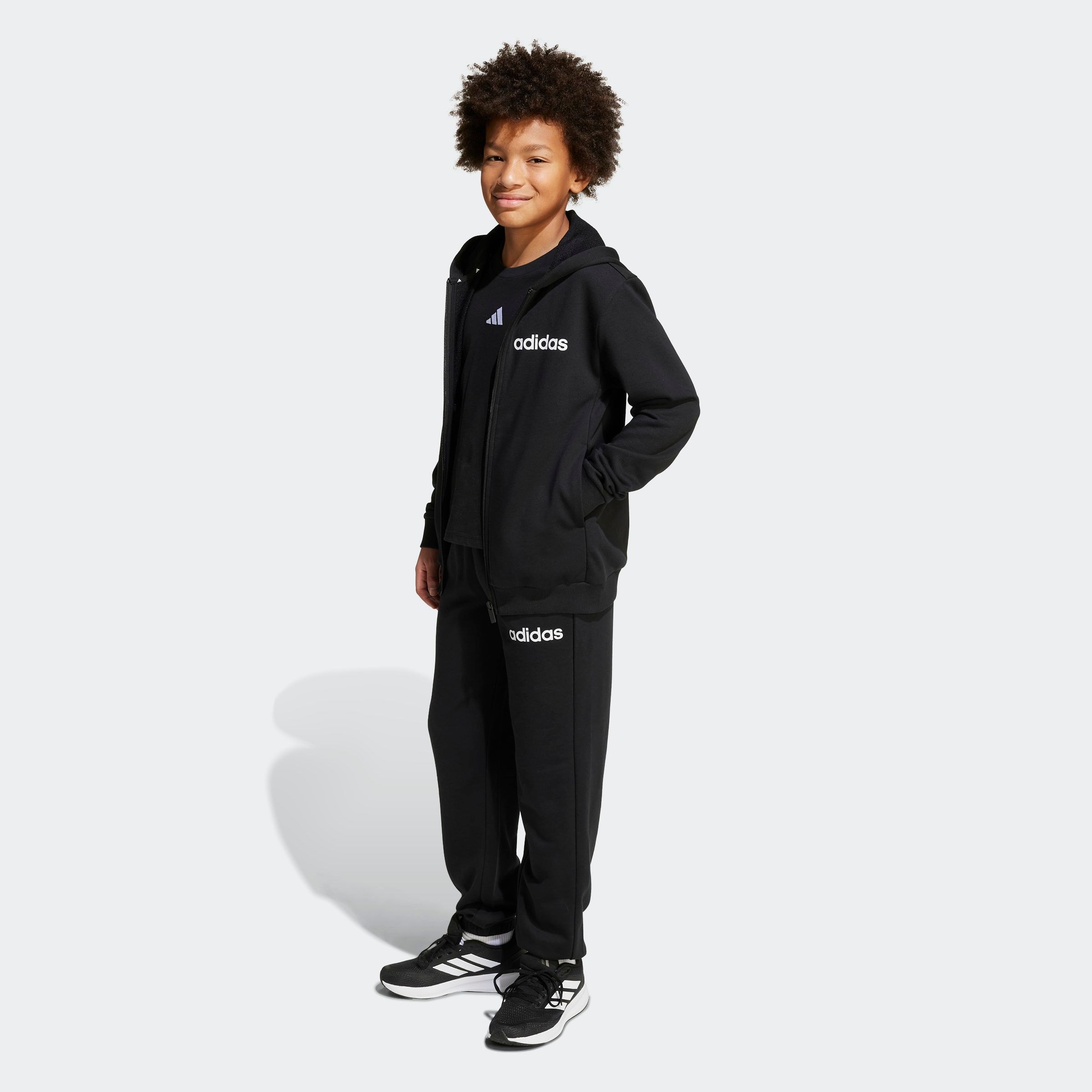 adidas Sportswear Trainingsanzug »J LIN FT TS 220«, (2 tlg.)