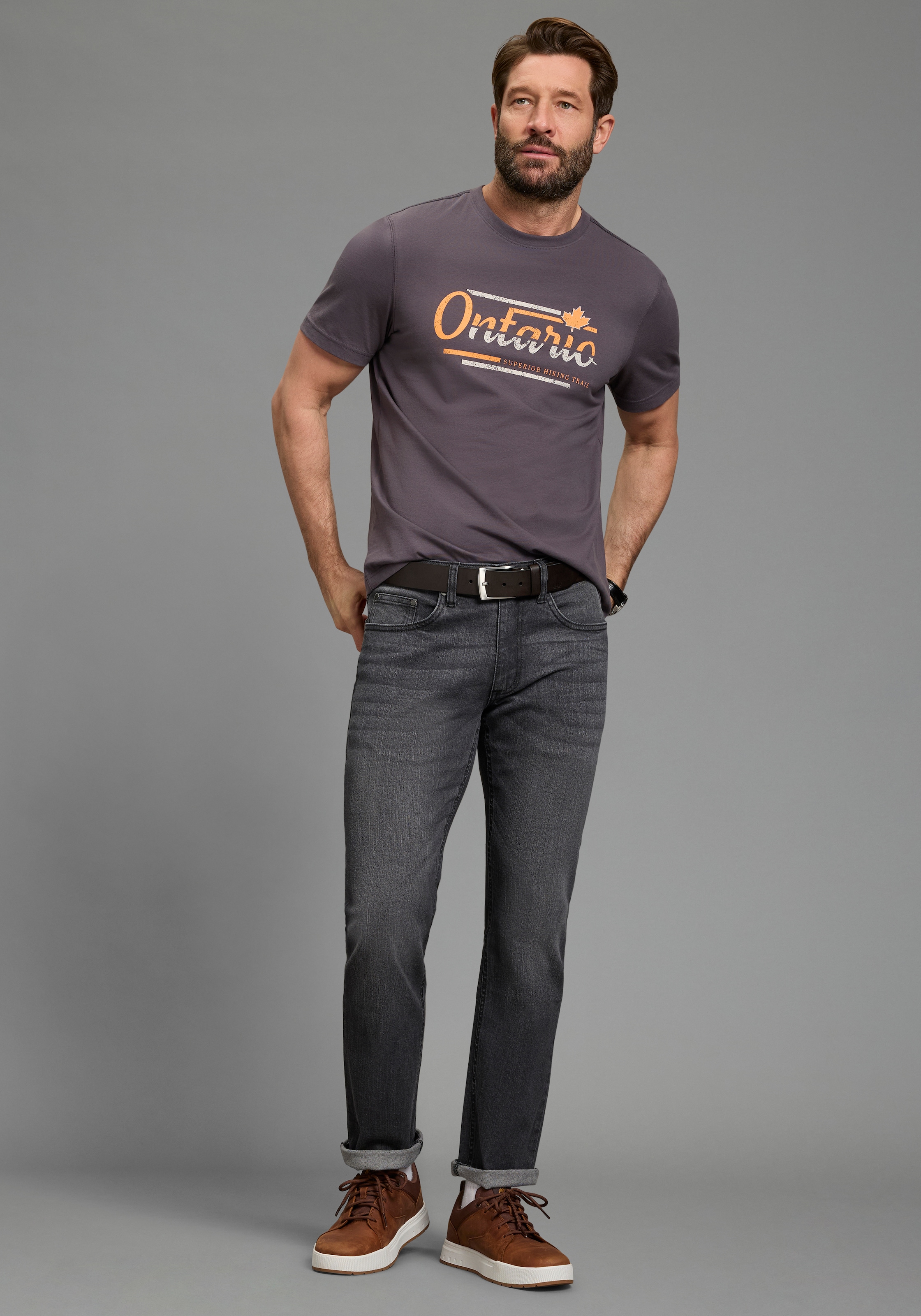 Arizona Jeans stretch gerade geschnittenes Bein, niedrige Leibhöhe