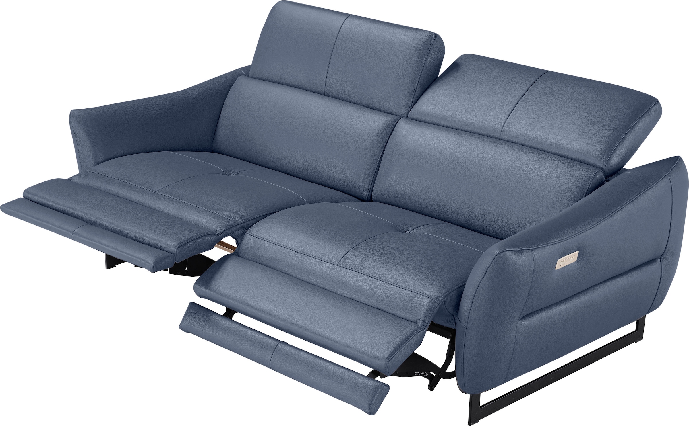 Image of Egoitaliano 2,5-Sitzer "Dafne, elegantes Designsofa mit hohem Sitzkomfort" mit und ohne elektrischer Relaxfunktion, Kopfteile manuell verstellbar