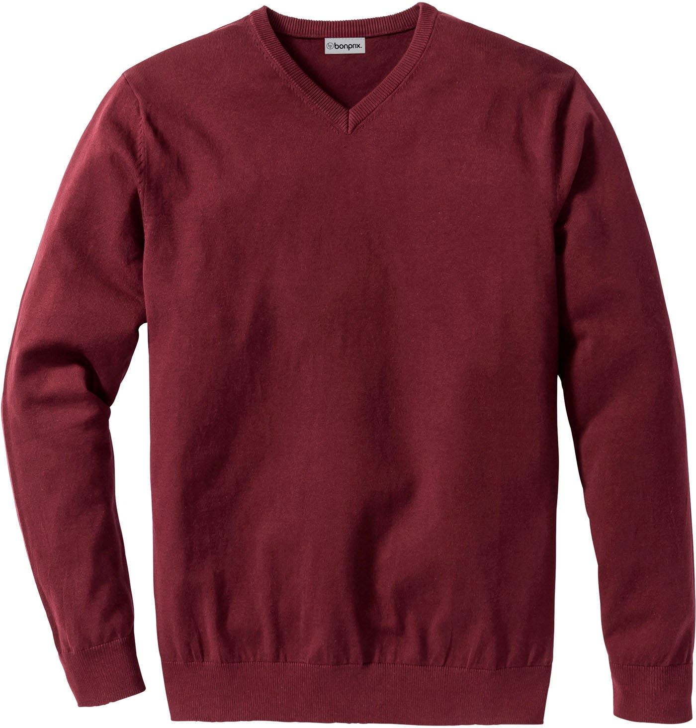 bonprix Pull en tricot »Feinstrickpullover in Regular Fit« aus Feinstrickmaterial, mit V-Ausschnitt, Regular Fit