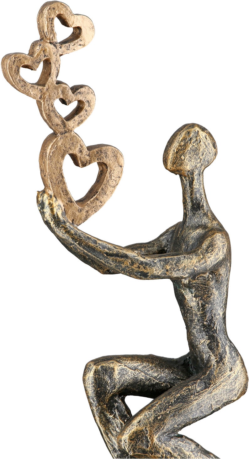 GILDE Skulptur »Skulptur Person Flying Hearts«