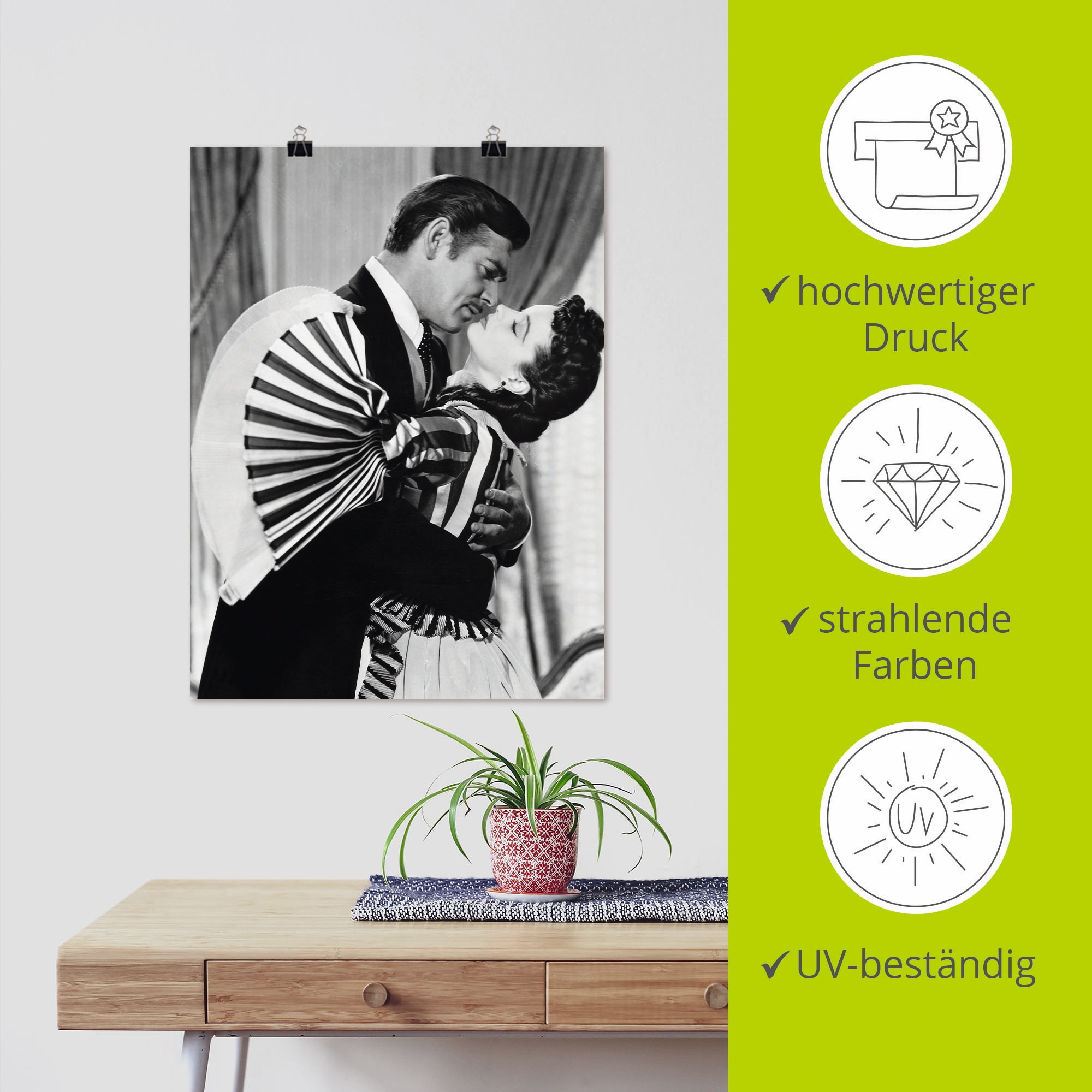 Artland Poster »Vom Winde verweht 1939 III« Film 1 Stk. tlg. ohne Rahmen