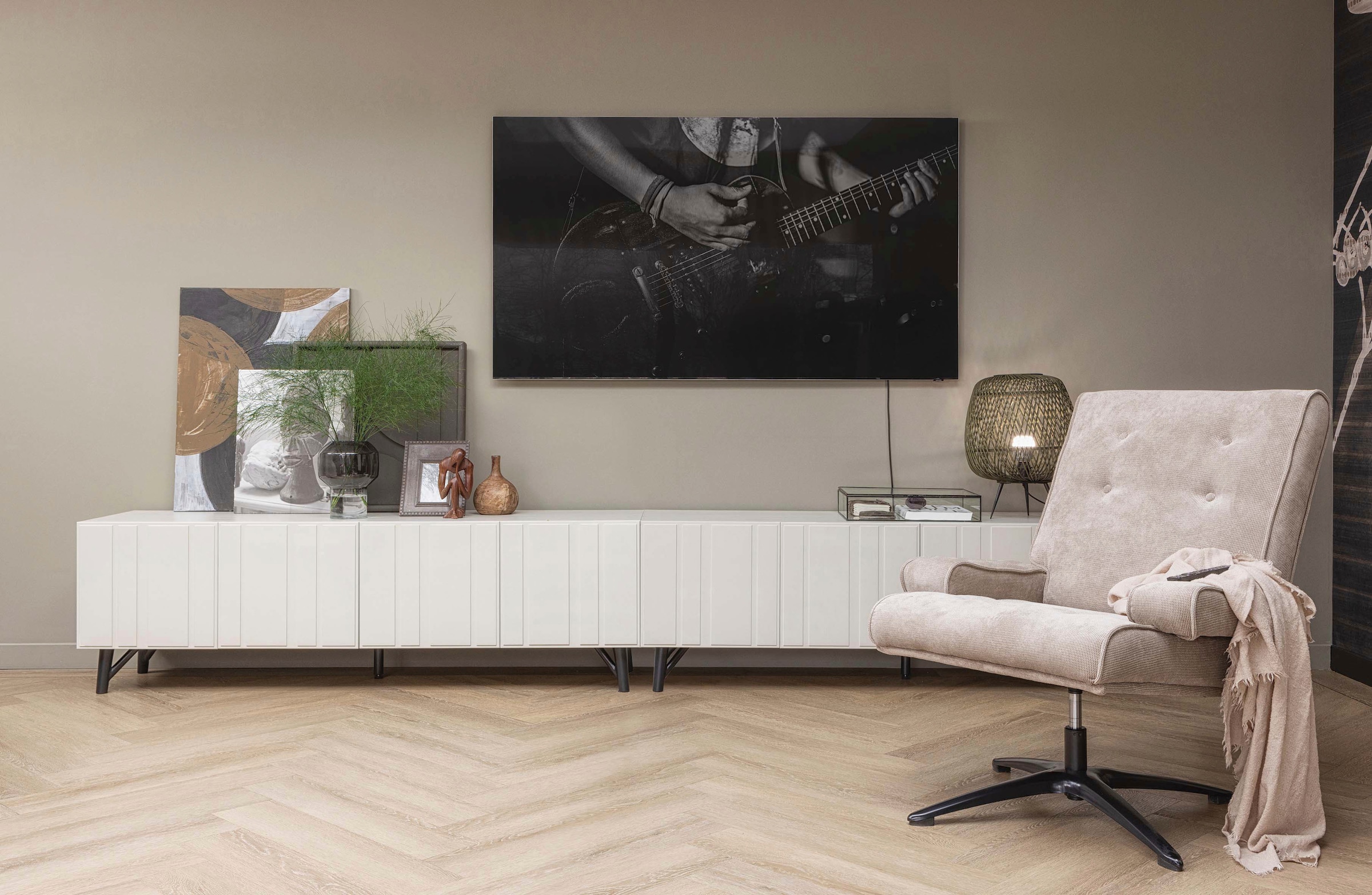 WOOOD Lowboard »Miller TV-Kommode«, Kommode mit klaren Linien, H 56 cm x B 181 cm