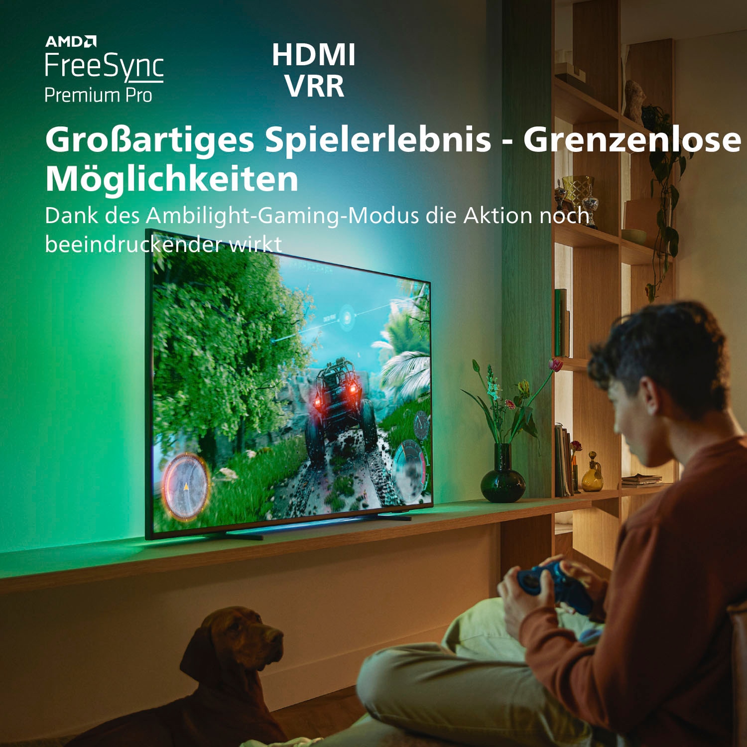 Philips LED-Fernseher »55PML9507/12«, 4K Ultra HD, Android TV-Smart-TV