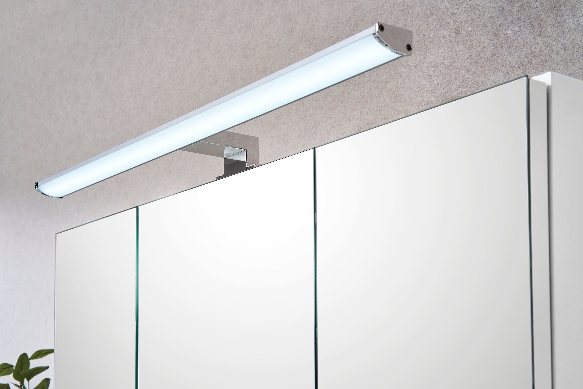 Saphir Ensemble de meubles de salle de bain »Quickset 360 2-teilig, Keramik-Aufsatzbecken mit LED-Spiegelschrank« 2 cuis tlg.