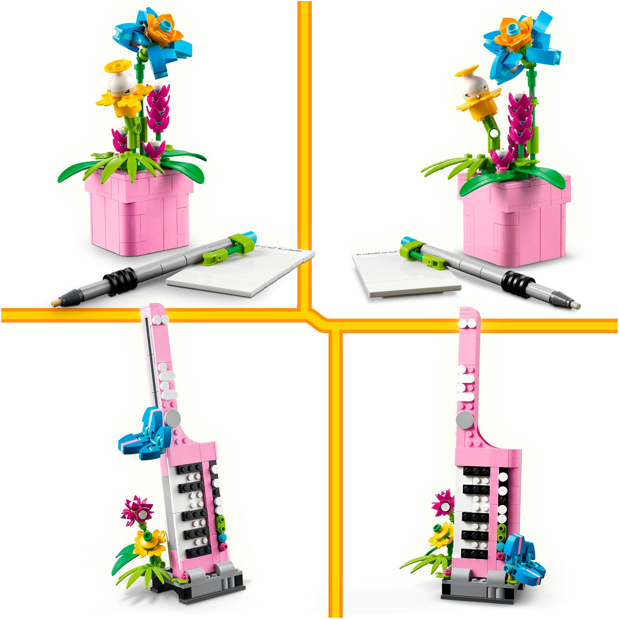 LEGO® Konstruktionsspielsteine »Schreibmaschine mit Blumen (31169), LEGO Creator« Made in Europe