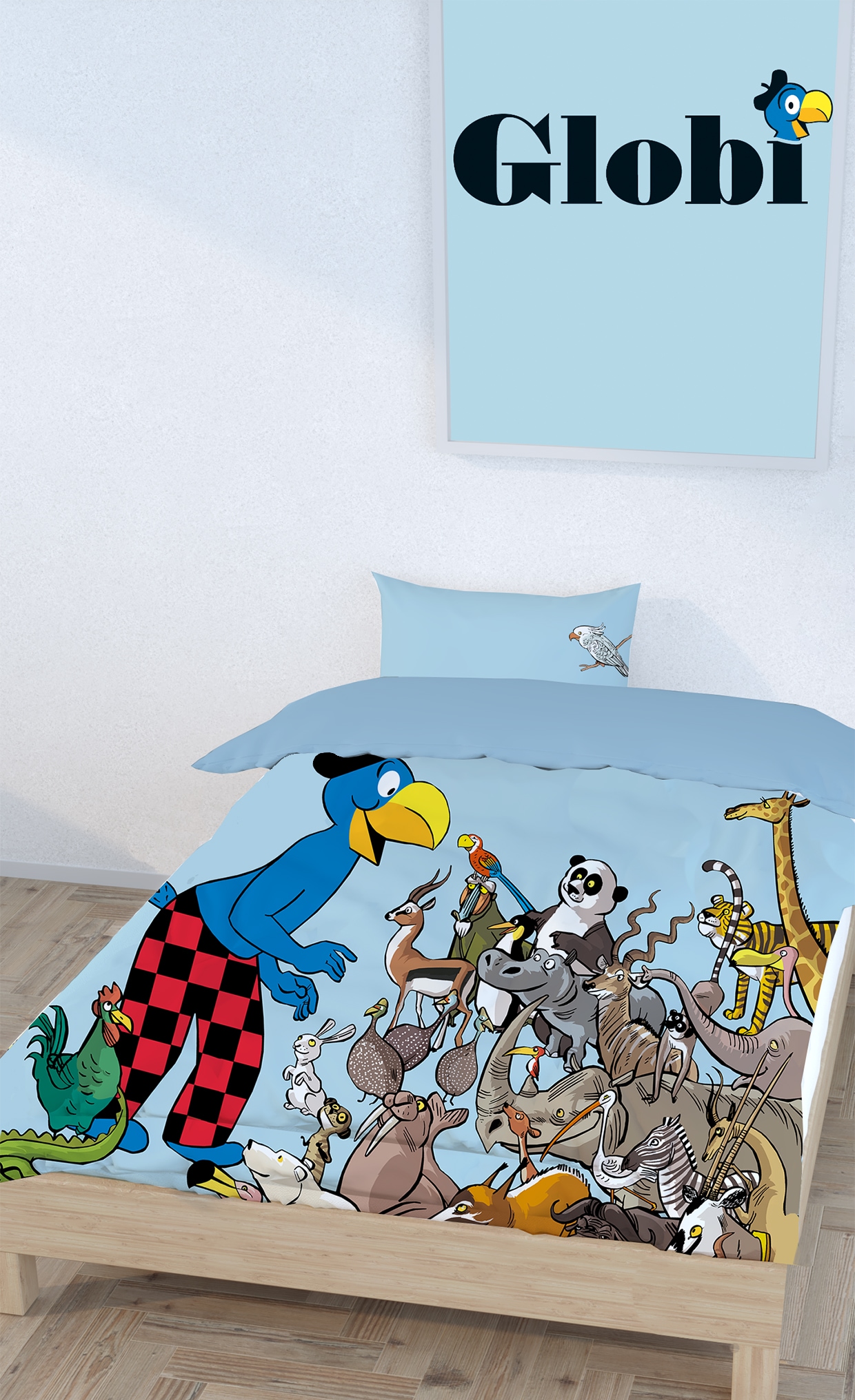Globi Kinderbettwäsche »Globi Tiere« 2 tlg. tlg.