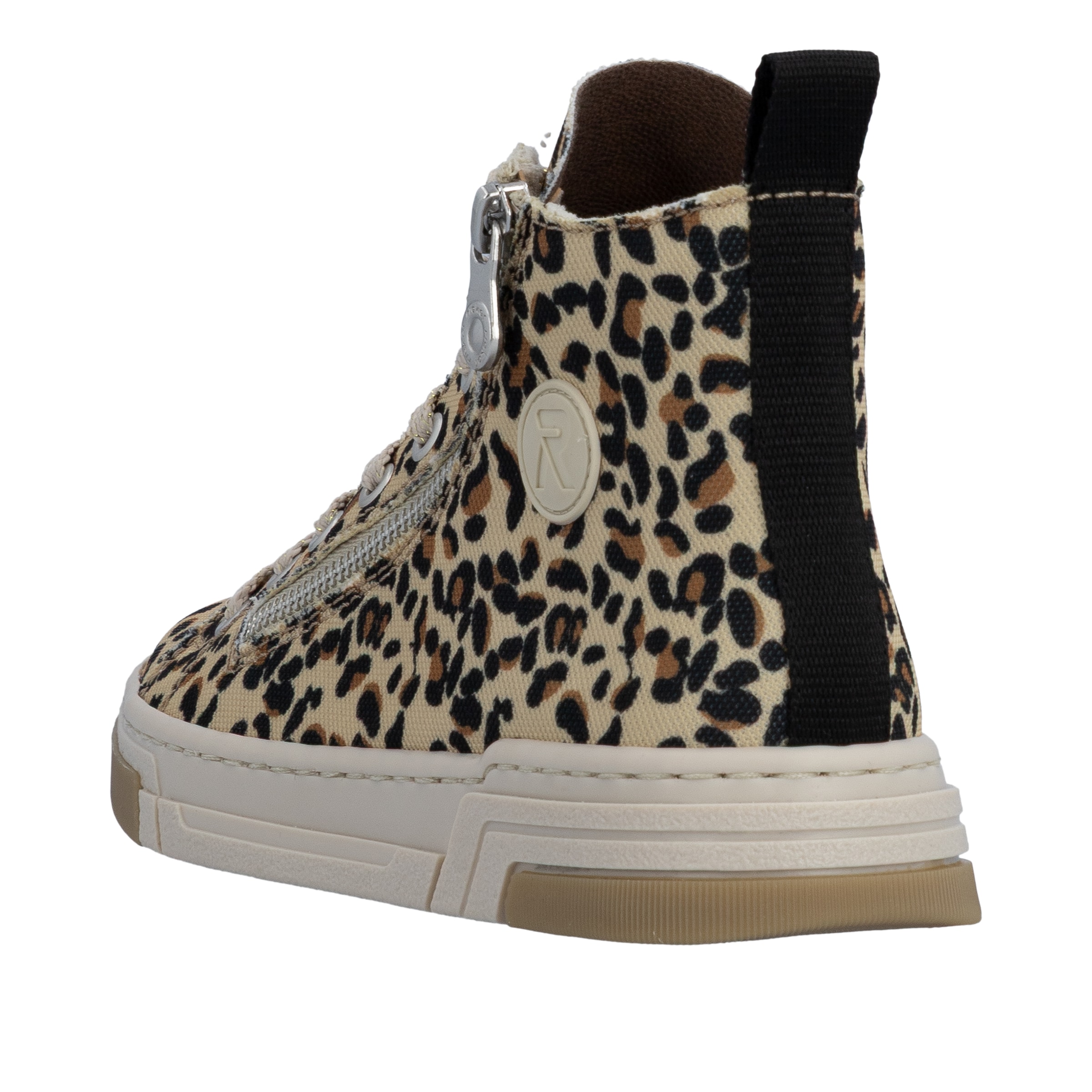 Rieker Schnürboots  High Top Sneaker, trendy Stiefelette mit seitlichem Reissverschluss