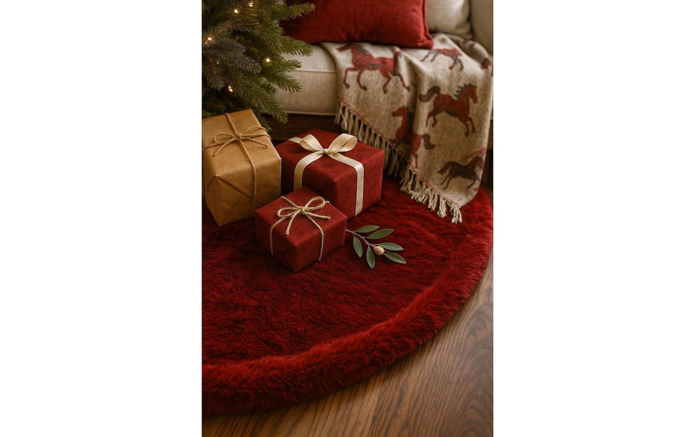 Conceptum Hypnose Objet décoratif »Weichnachtsteppich Polyester 150 x 150 cm«