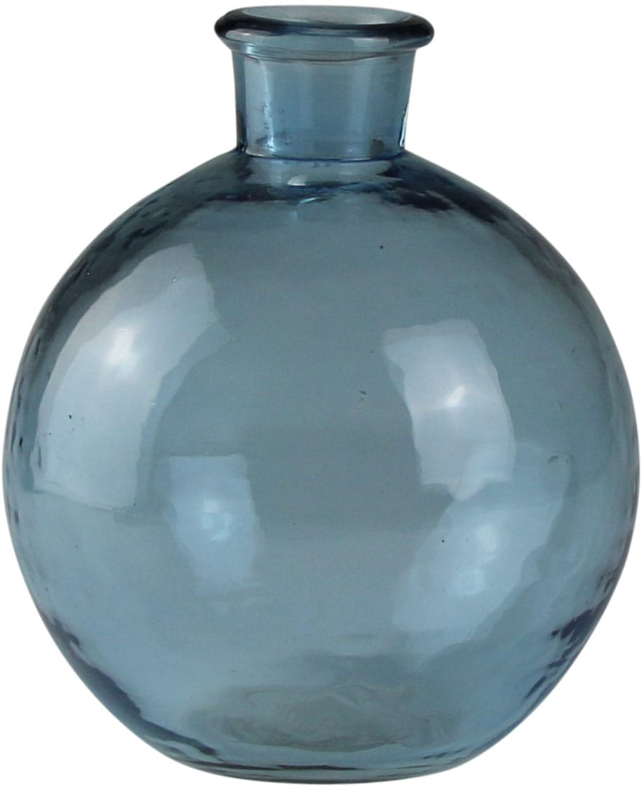 Image of AM Design Dekovase "Blau-glänzende Glasvase" wertet jedes Blumenarrangement auf