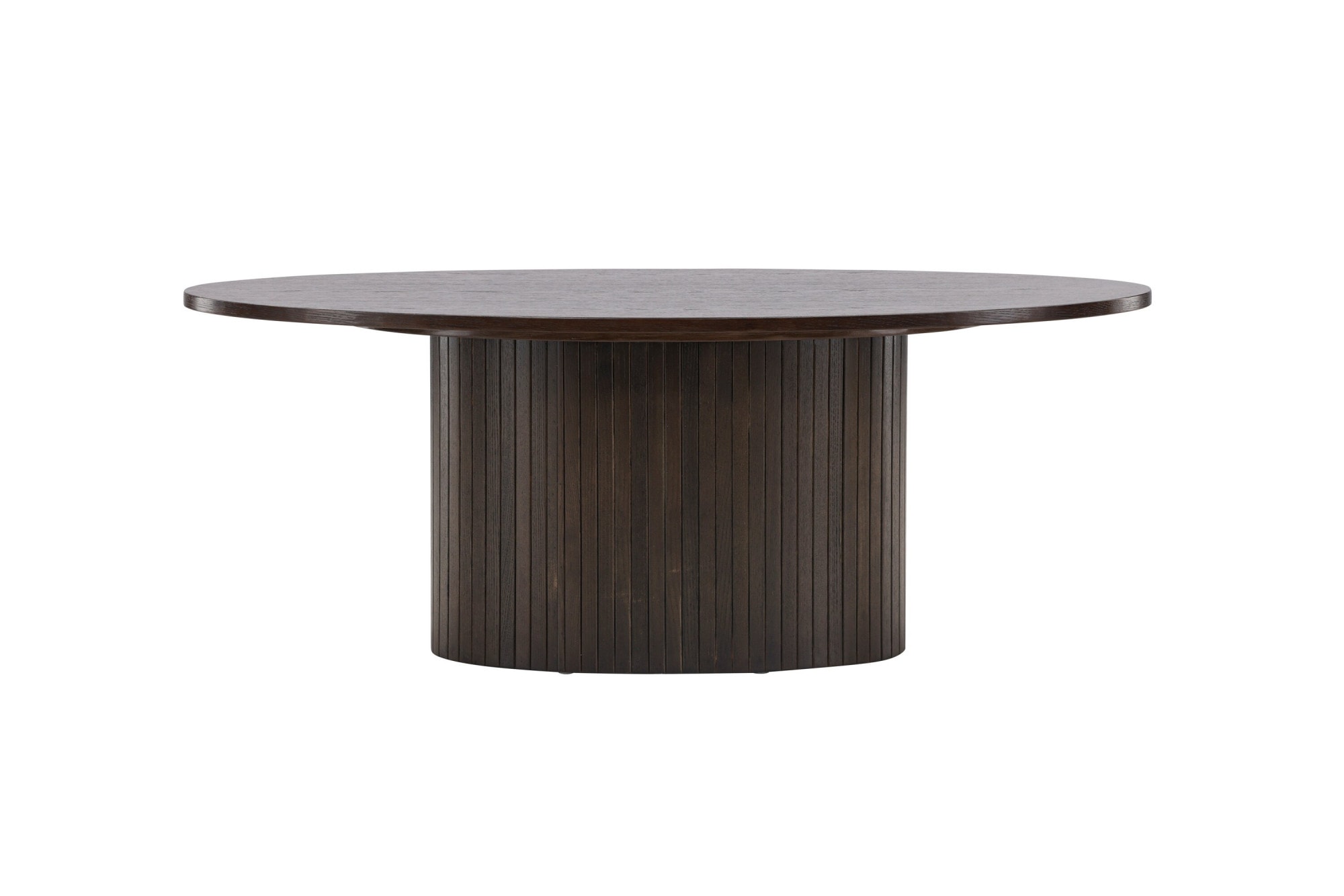 Venture Home Couchtisch »Bianca, ovaler Couchtisch in warmem Mokka, 120 × 55 cm« Sofatisch, MDF, gebeizt, oval, behaglich, wohnlich