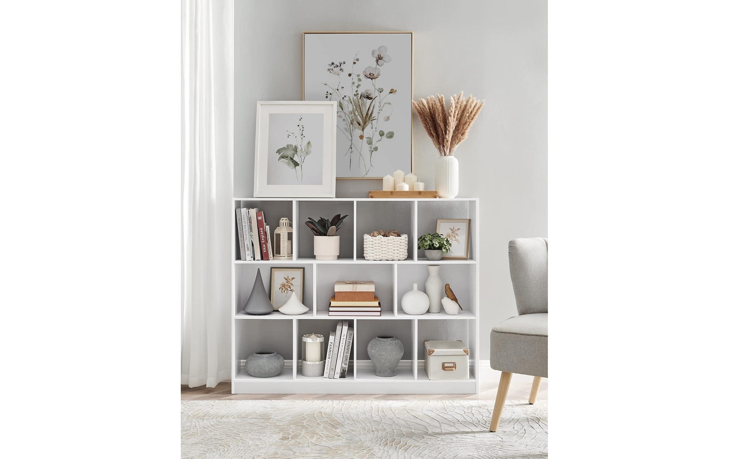 VASAGLE Bücherregal »VASAGLE Bücherregal Weiss«