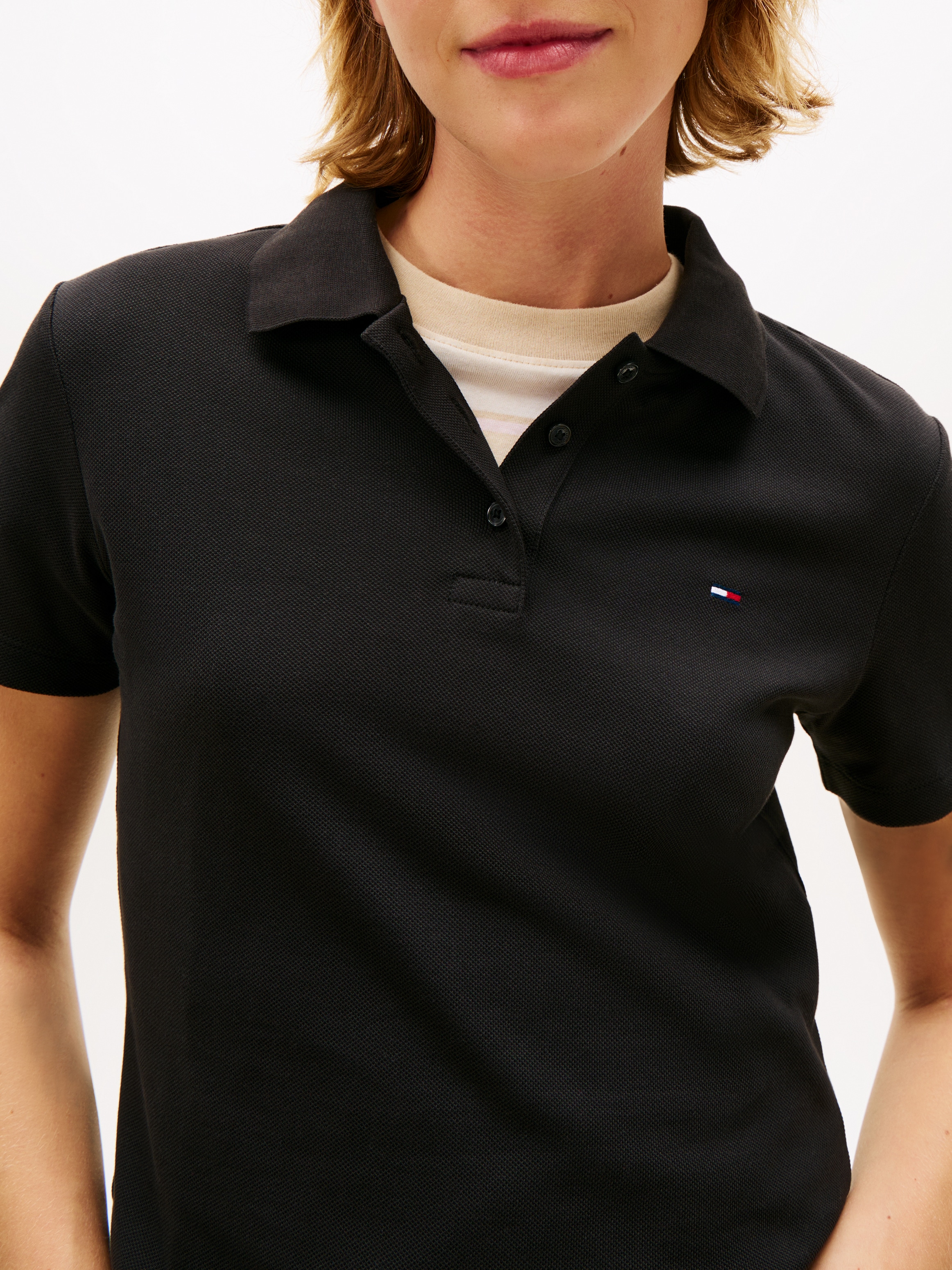 Tommy Jeans »TJW SLIM ESSENTIAL POLO SS« mit Logostickerei