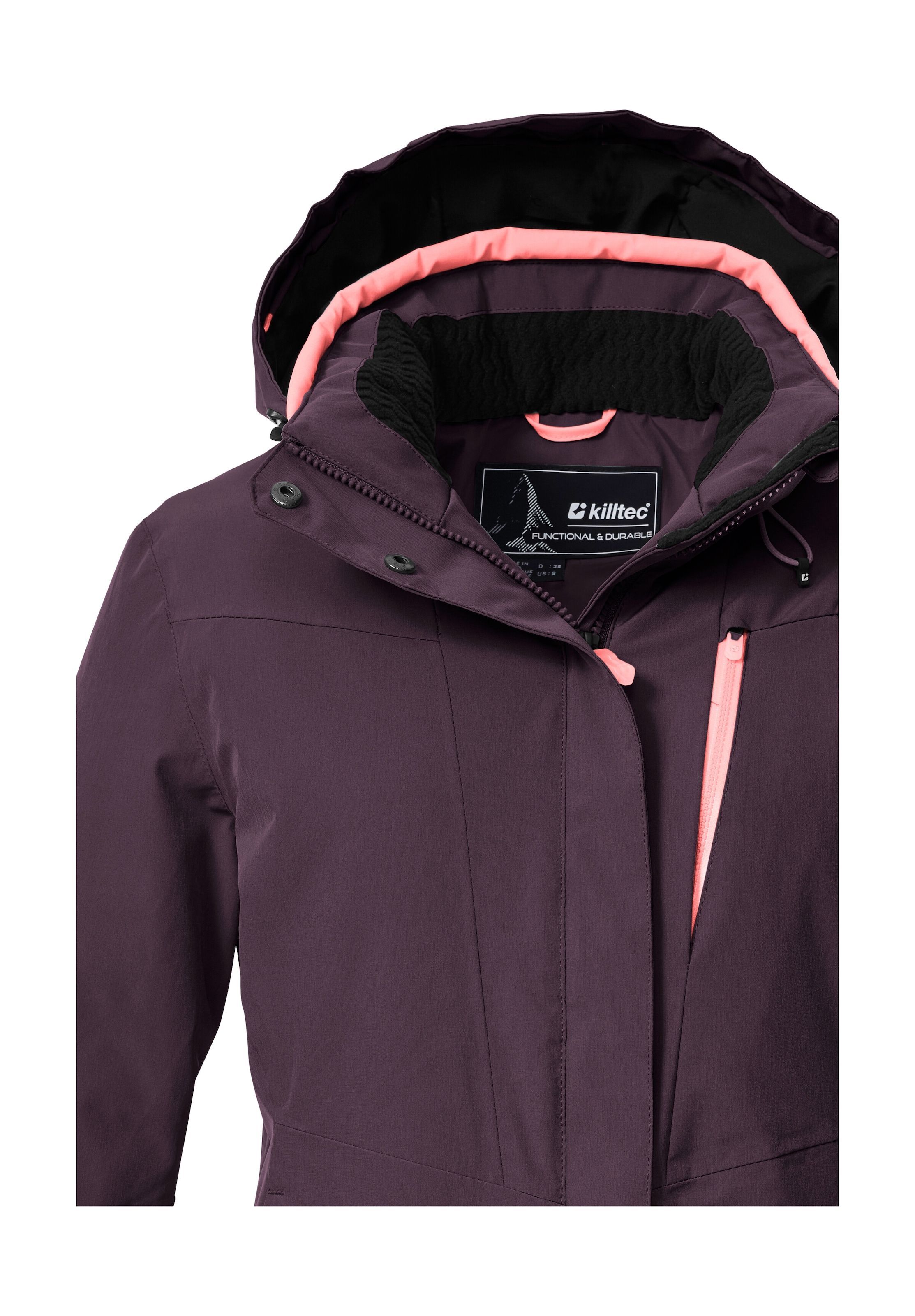 Killtec Veste de ski »KSW 25 WMN SKI JCKT« Veste de ski respirante, imperméable avec capuche amovible