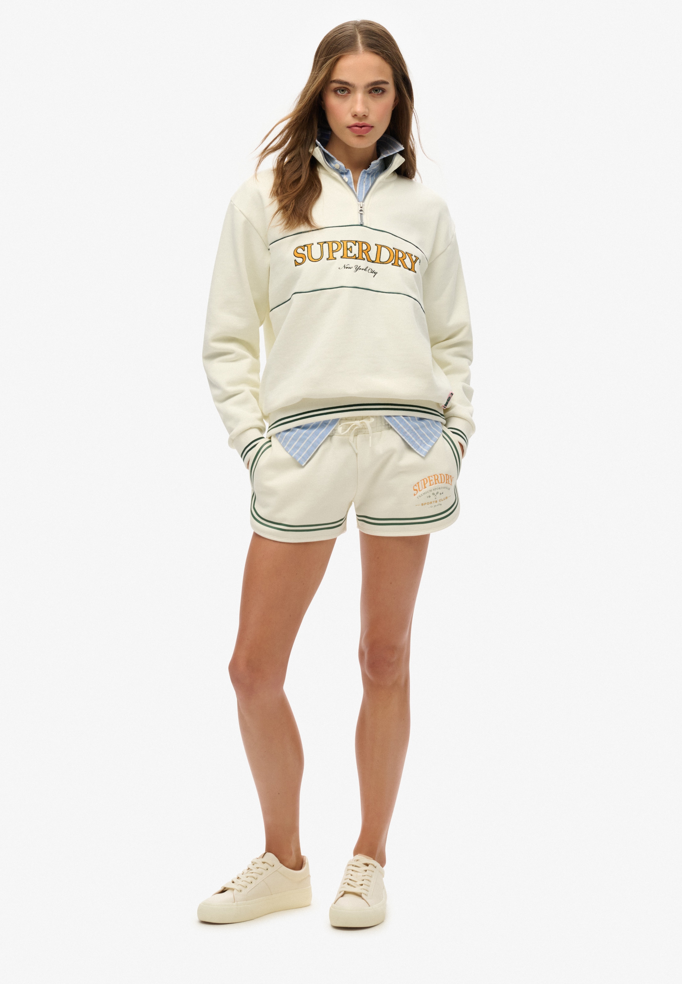 Superdry Sweatshirt »COUNTRY CLUB LOOSE HALF ZIP«