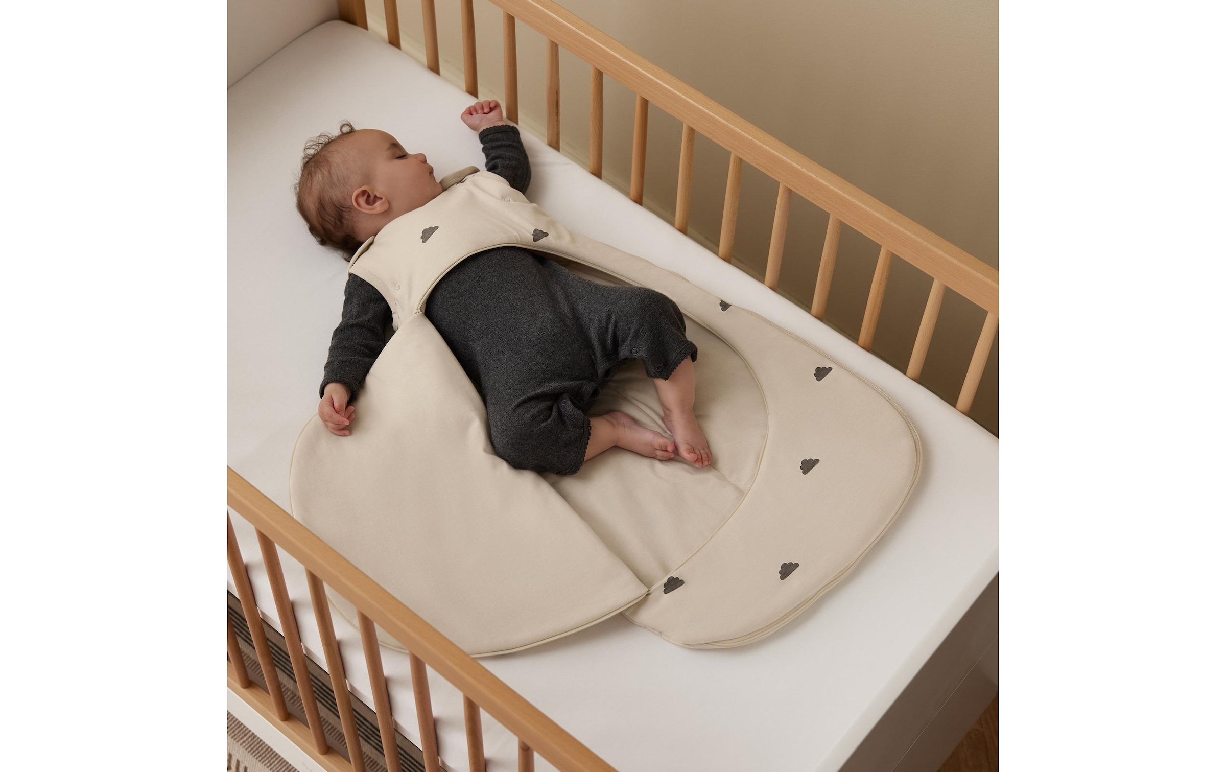   Babyschlafsack »Snüz Pouch 0-6 Monate Sand mit Wölkchen, TOG 0.5«