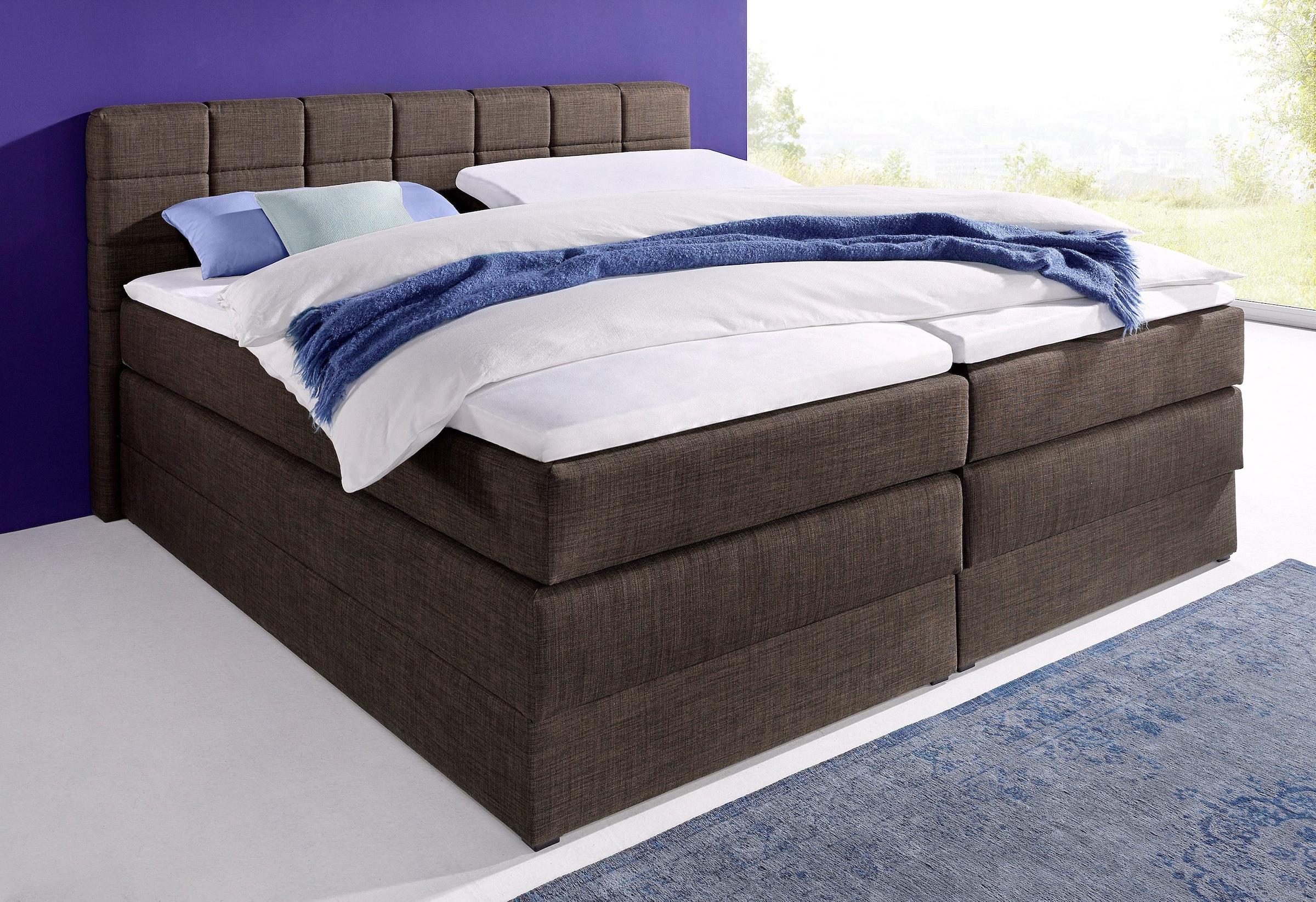 Image of hapo Boxspringbett "ORNELLA inkl. Bettkasten, in verschiedenen Breiten erhältlich" mit verschiedenen Matratzenqualitäten erhältlich