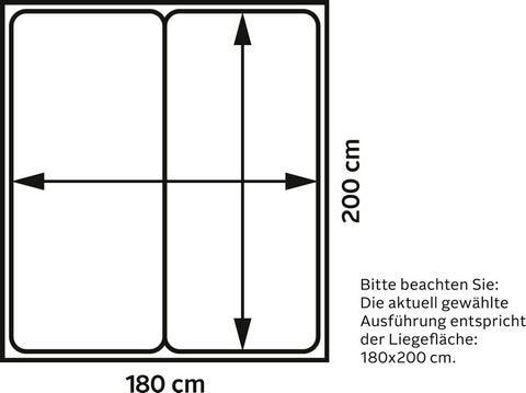 INOSIGN Boxspringbett »Strada«, incl. Topper, 3 Breiten, 3 Härtegrad-Ausführungen