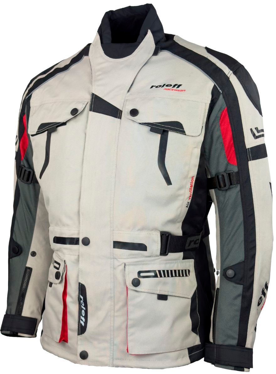 roleff Motorradjacke »CHICAGO«, Mit Sicherheitsstreifen