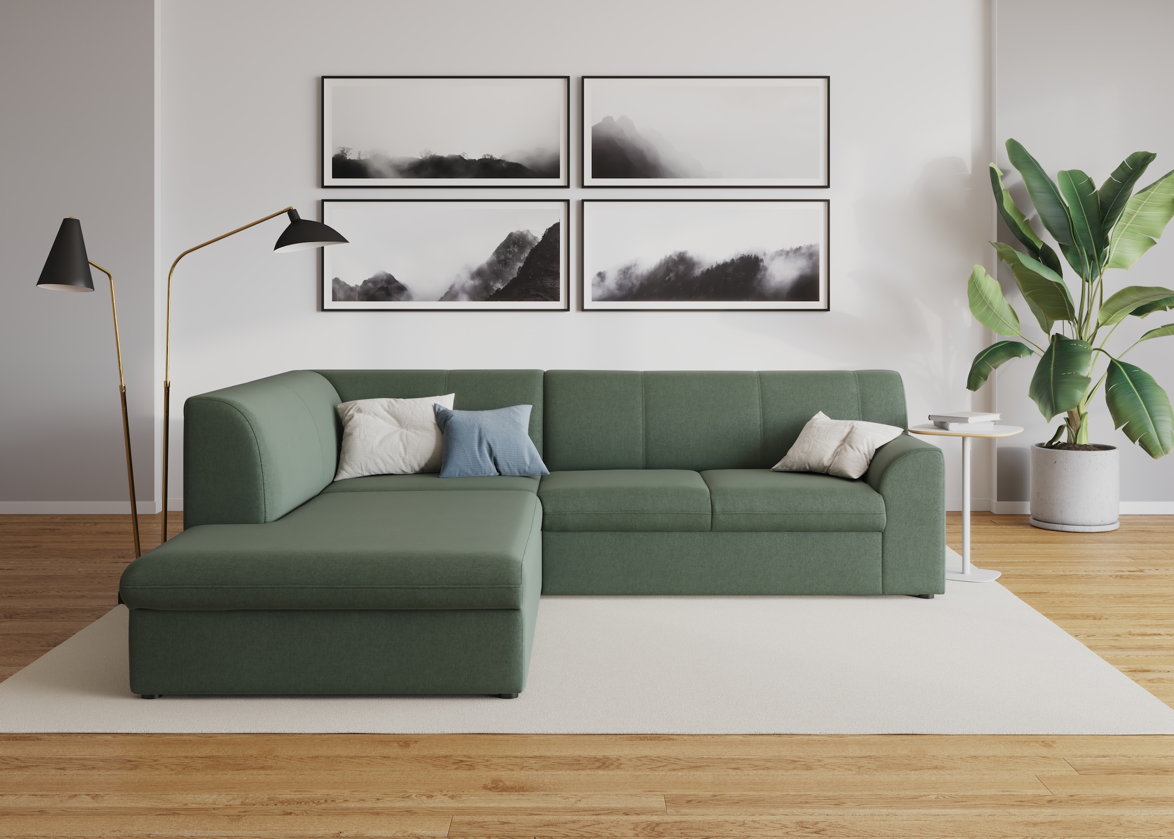DOMO collection Ecksofa »Topper L-Form«, mit Ottomane, wahlweise mit Schlaffunktion