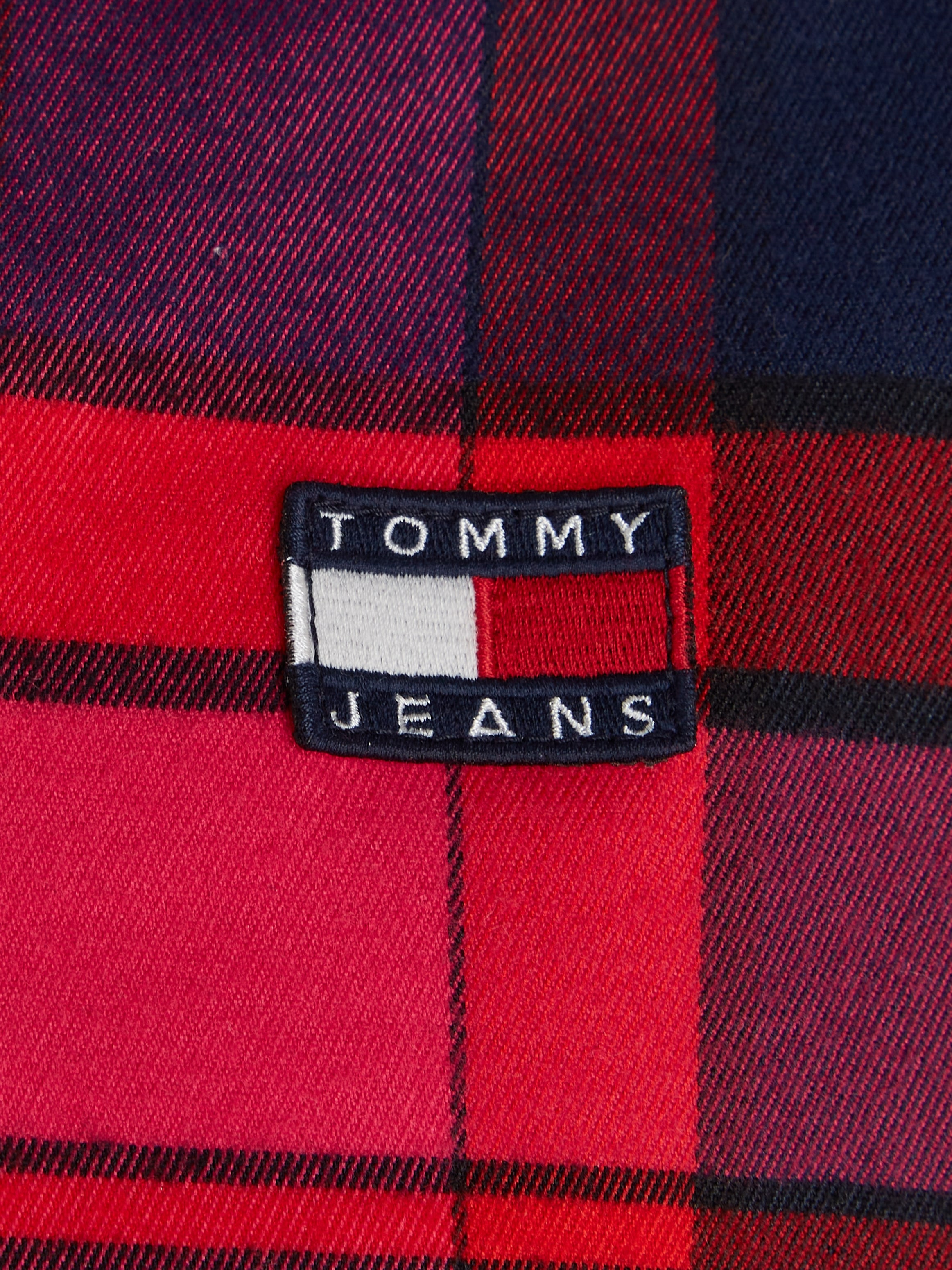 Tommy Jeans Hemdbluse »TJW SPR OVS CHECK OVERSHIRT«, mit Tommy Jeans Label