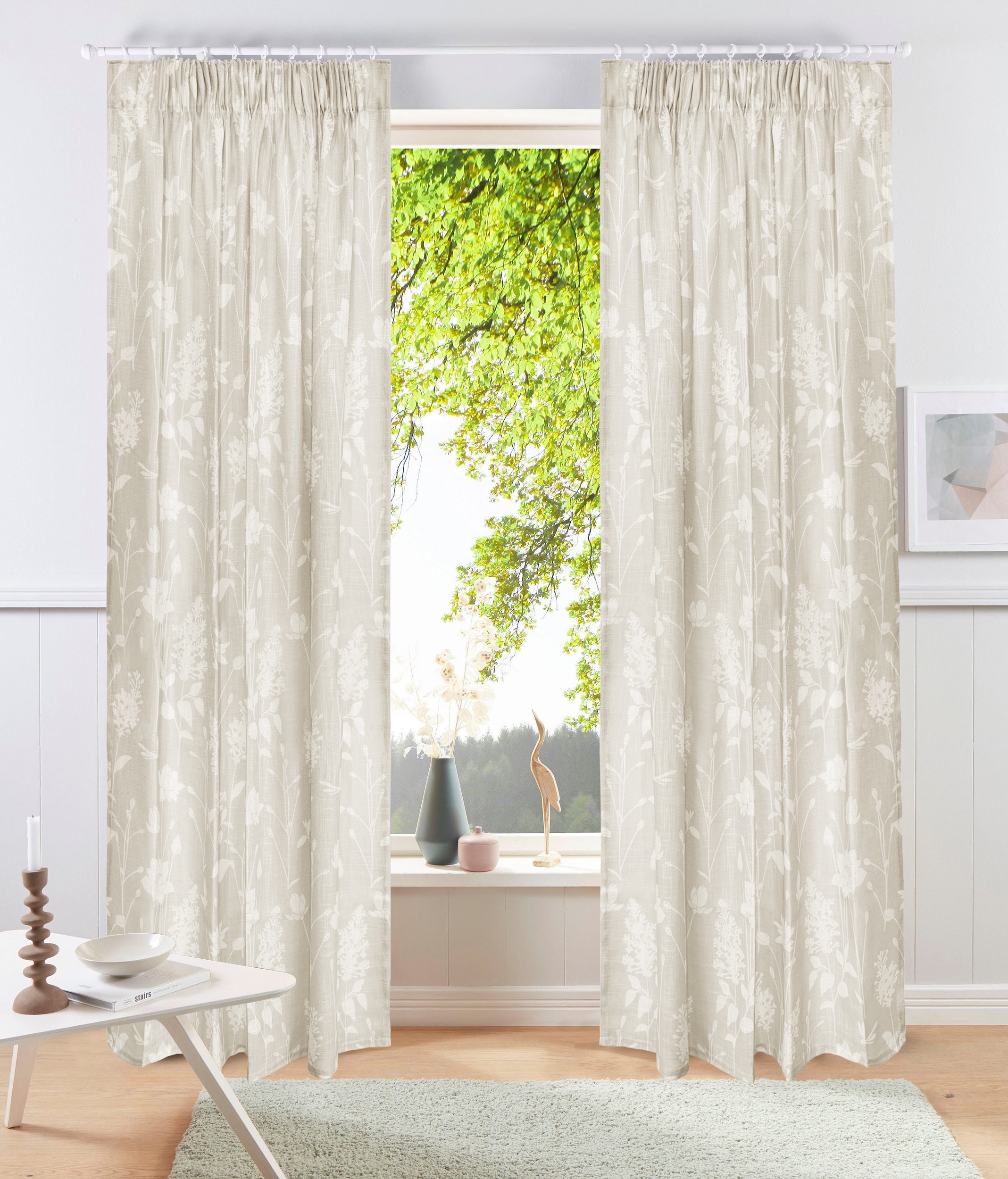 Image of GOODproduct Gardine "Linnah" Multifunktionsband 1 Stk. tlg. halbtransparent, strukturiert, Wohnzimmer, Schlafzimmer, Esszimmer