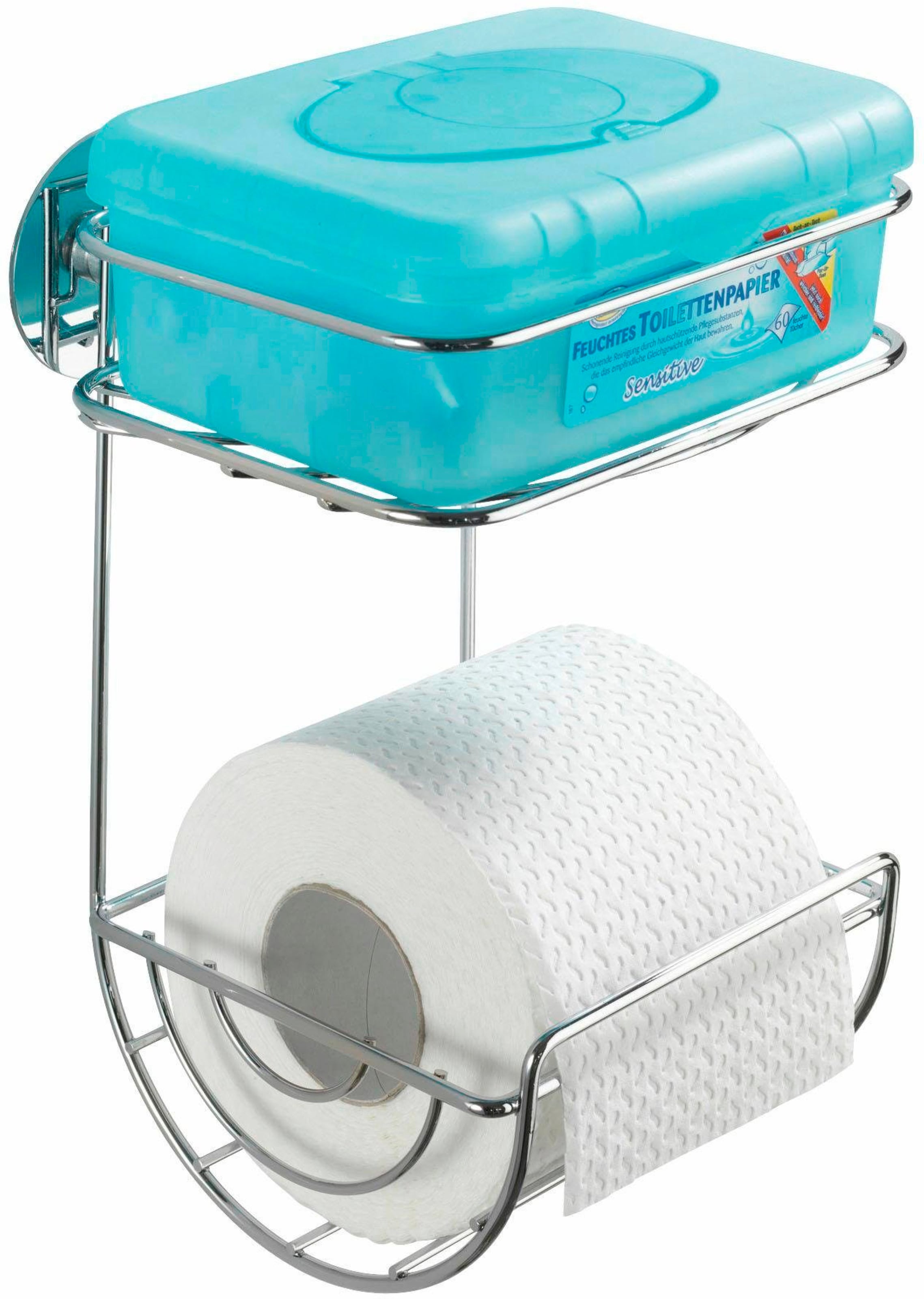 ♕ WENKO Toilettenpapierhalter, Turbo-Loc, mit Ablage versandkostenfrei auf