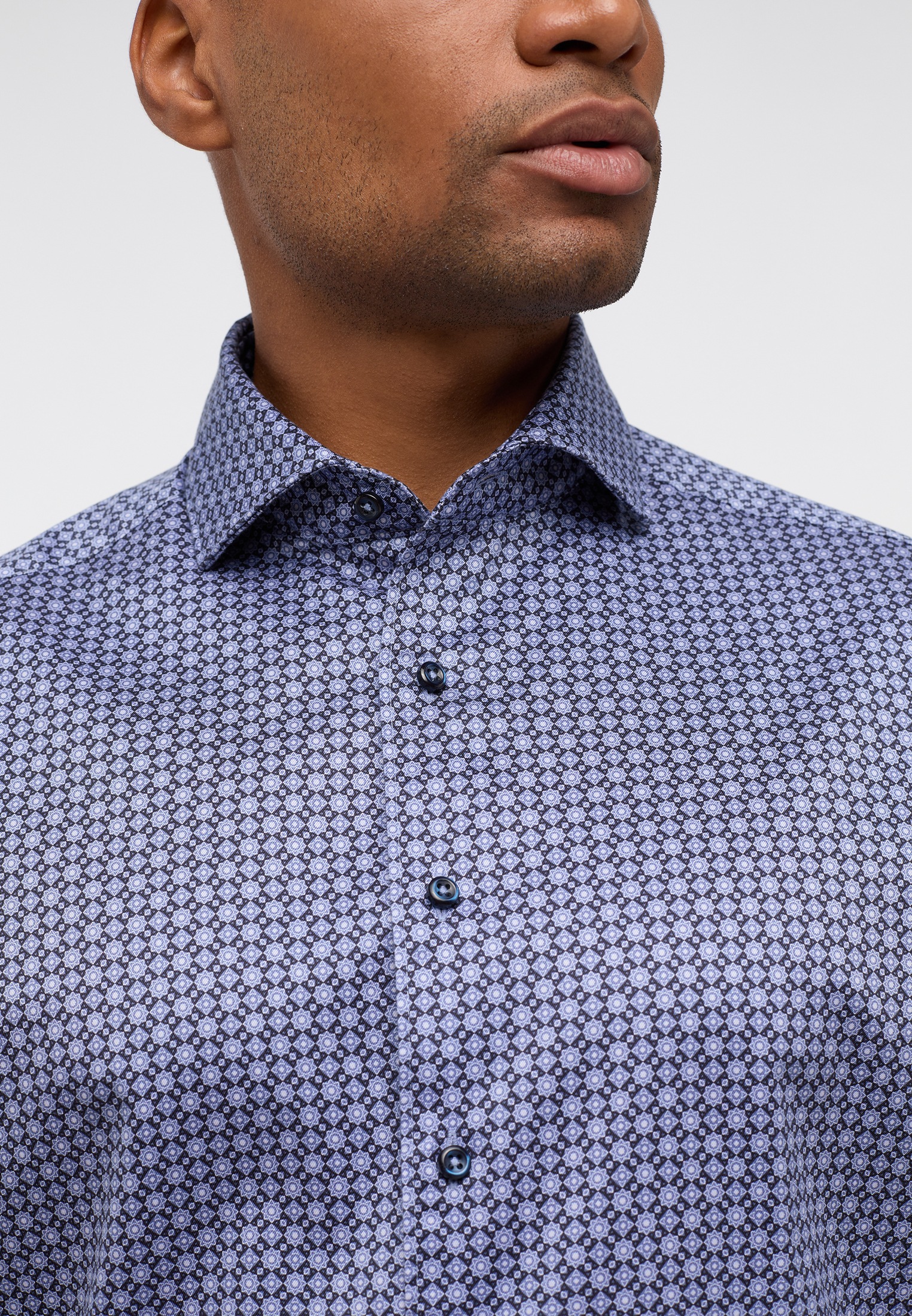 Eterna Langarmhemd »MODERN FIT« EASY IRON (bügelleicht)