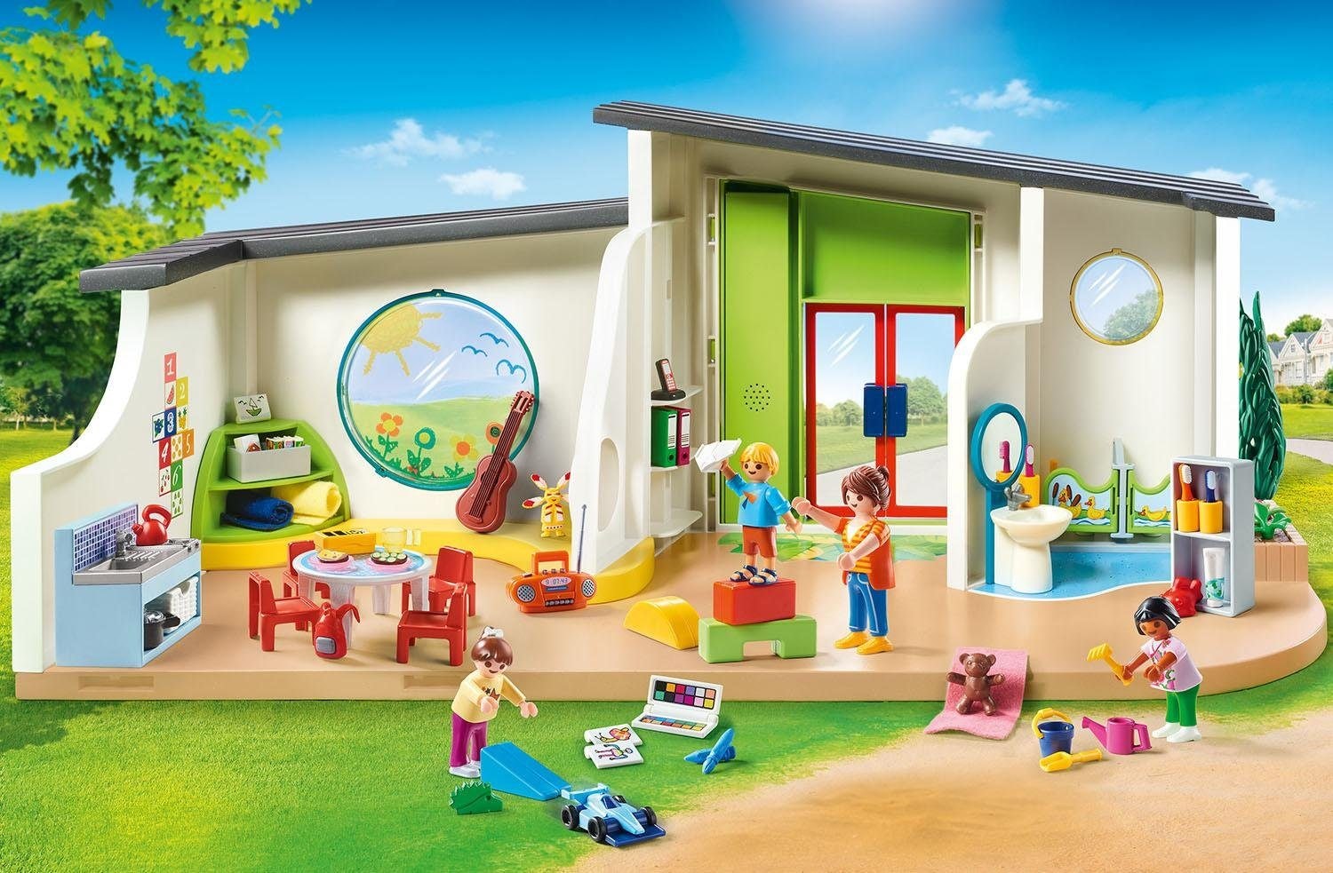 Playmobil® Konstruktions-Spielset »KiTa Regenbogen (70280), City Life«, (180 St.), Made in Germany