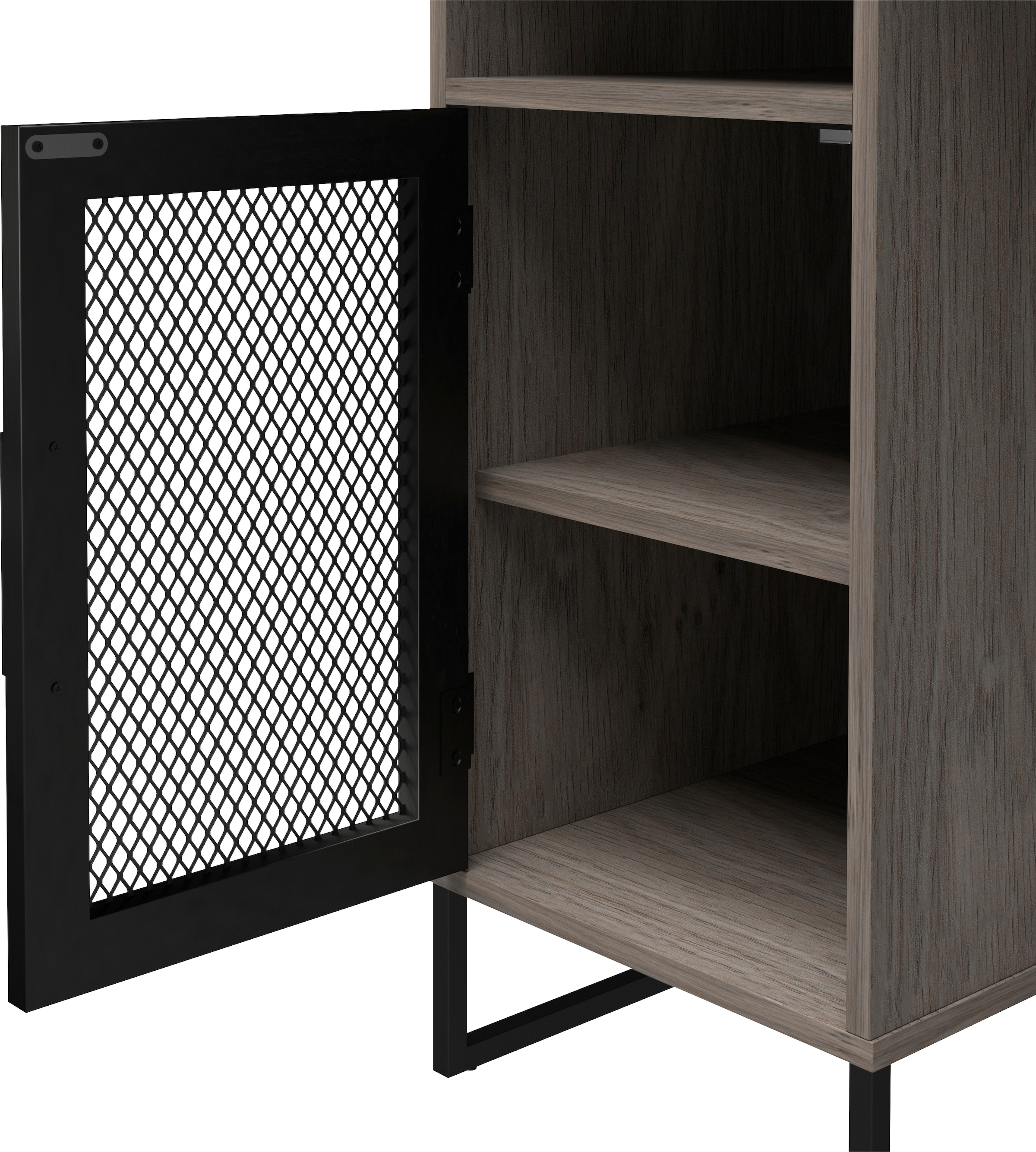 Dorel Home Schreibtisch »Purdue«, (1 St.), Tür mit Magnetverschluss, Gestell aus Metall, Höhe 76,5 cm