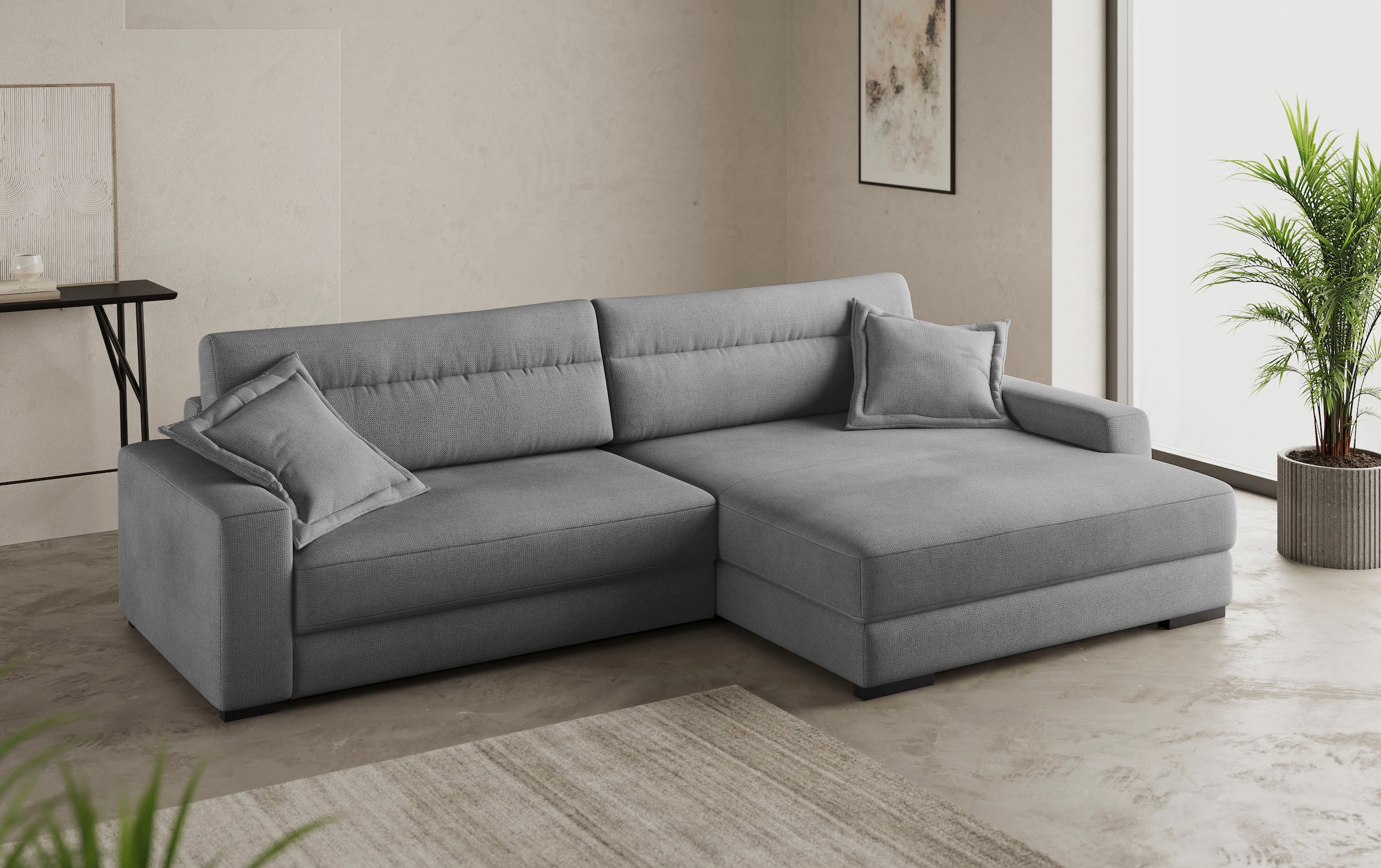 Mr. Couch Ecksofa »Marcello DuraFlex L-Form«, EasyBett, Bettkasten, Kaltschaumpolsterung, bis 140 kg belastbar