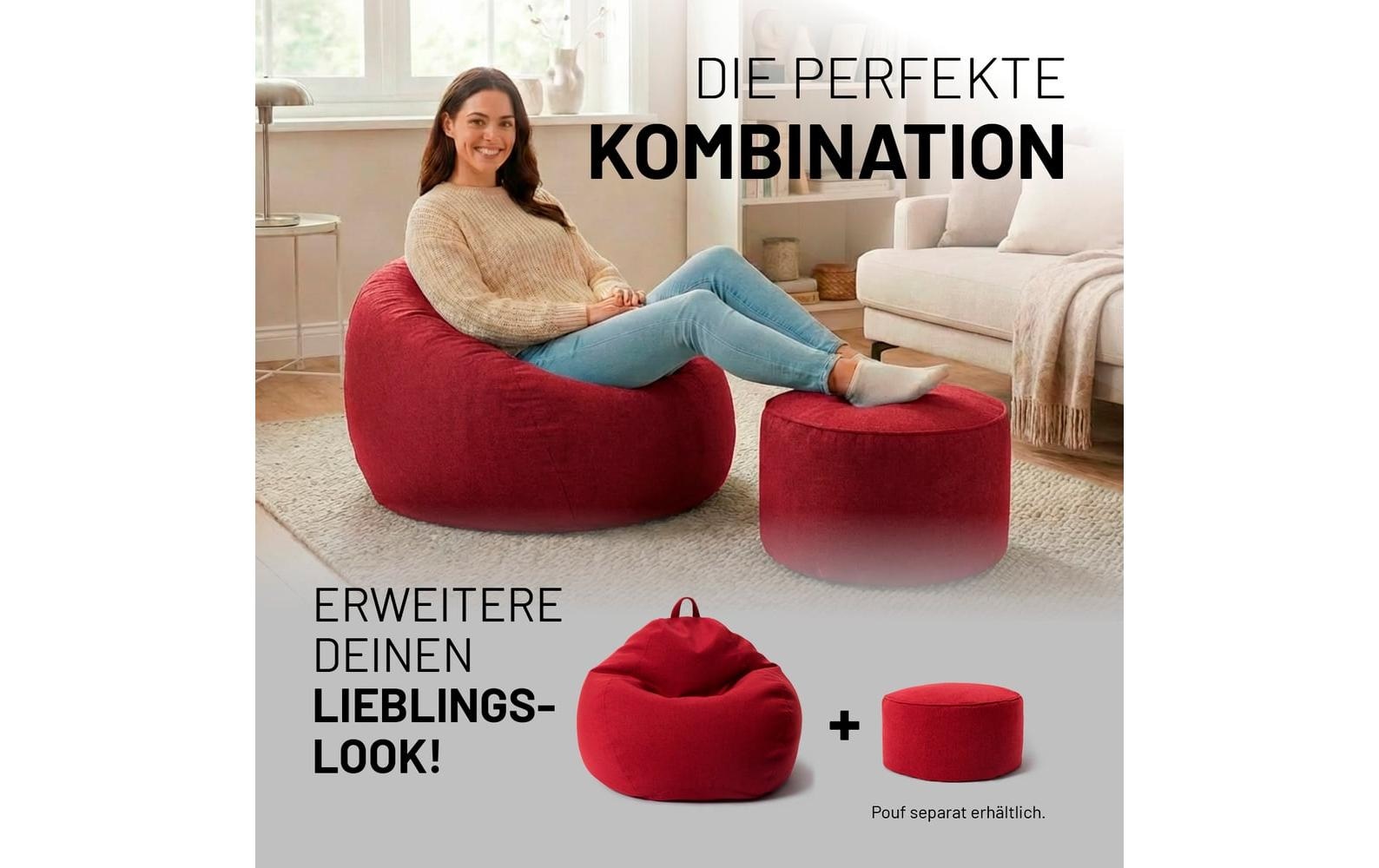 Lumaland Pouf »Lumaland Sitzsack Comfort 120 l «