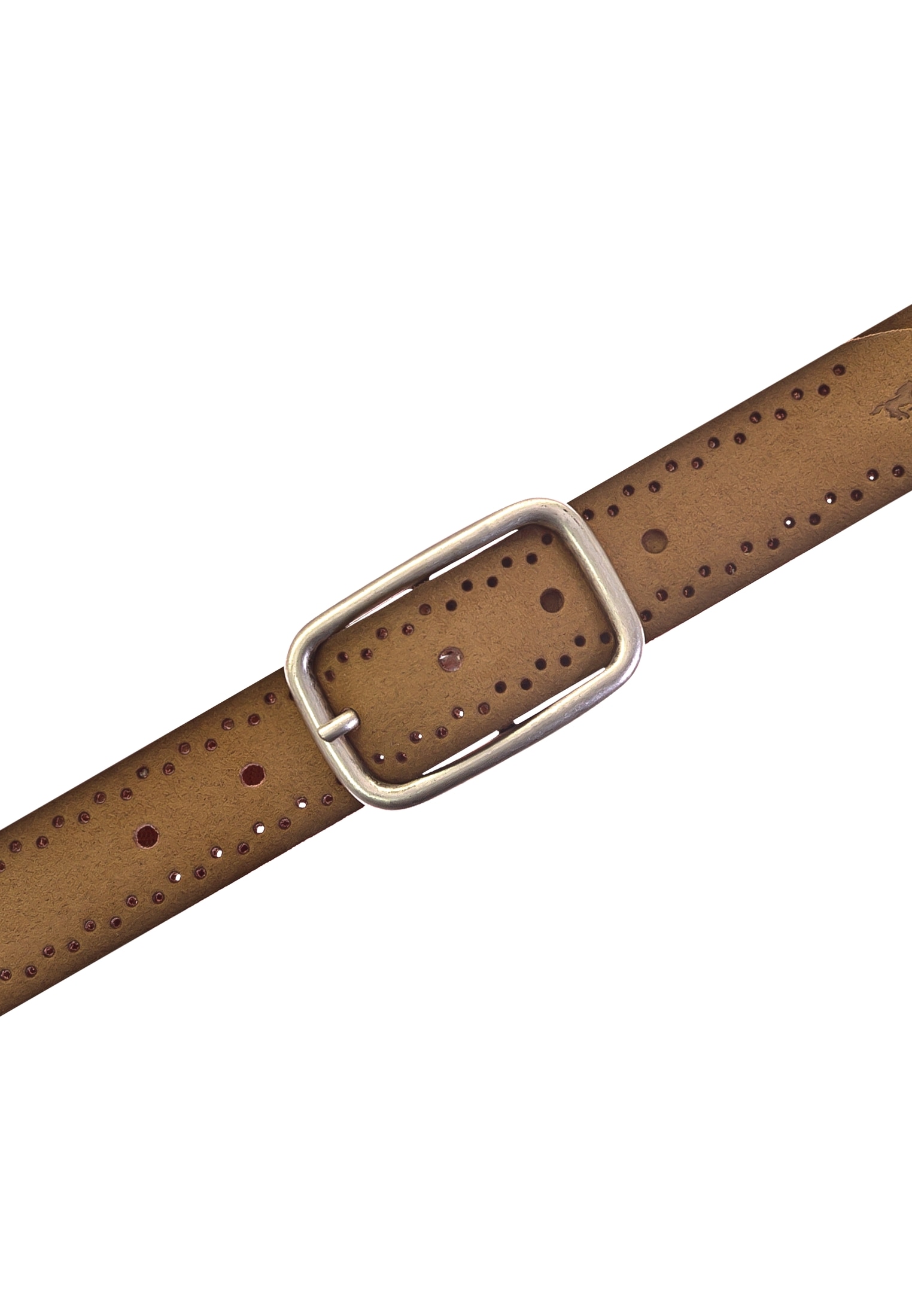 MUSTANG Ledergürtel »"Emerson"« Robustes, genarbtes Rindsleder mit Lochstanzung, 3,5 cm