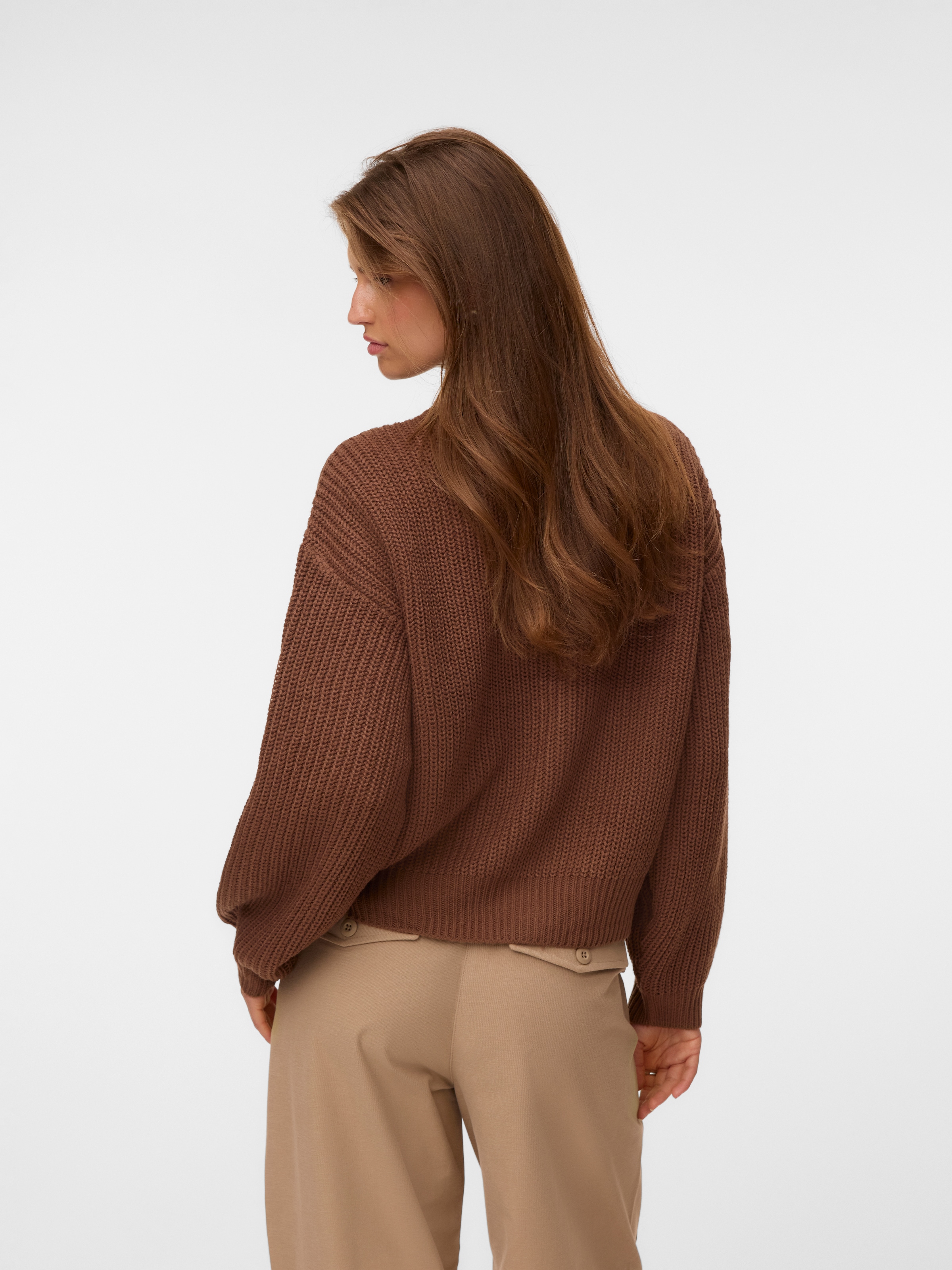 Vero Moda Strickjacke »VMLEA LS O-NECK CARDIGAN NOOS« Kunstfaser, loose fit
