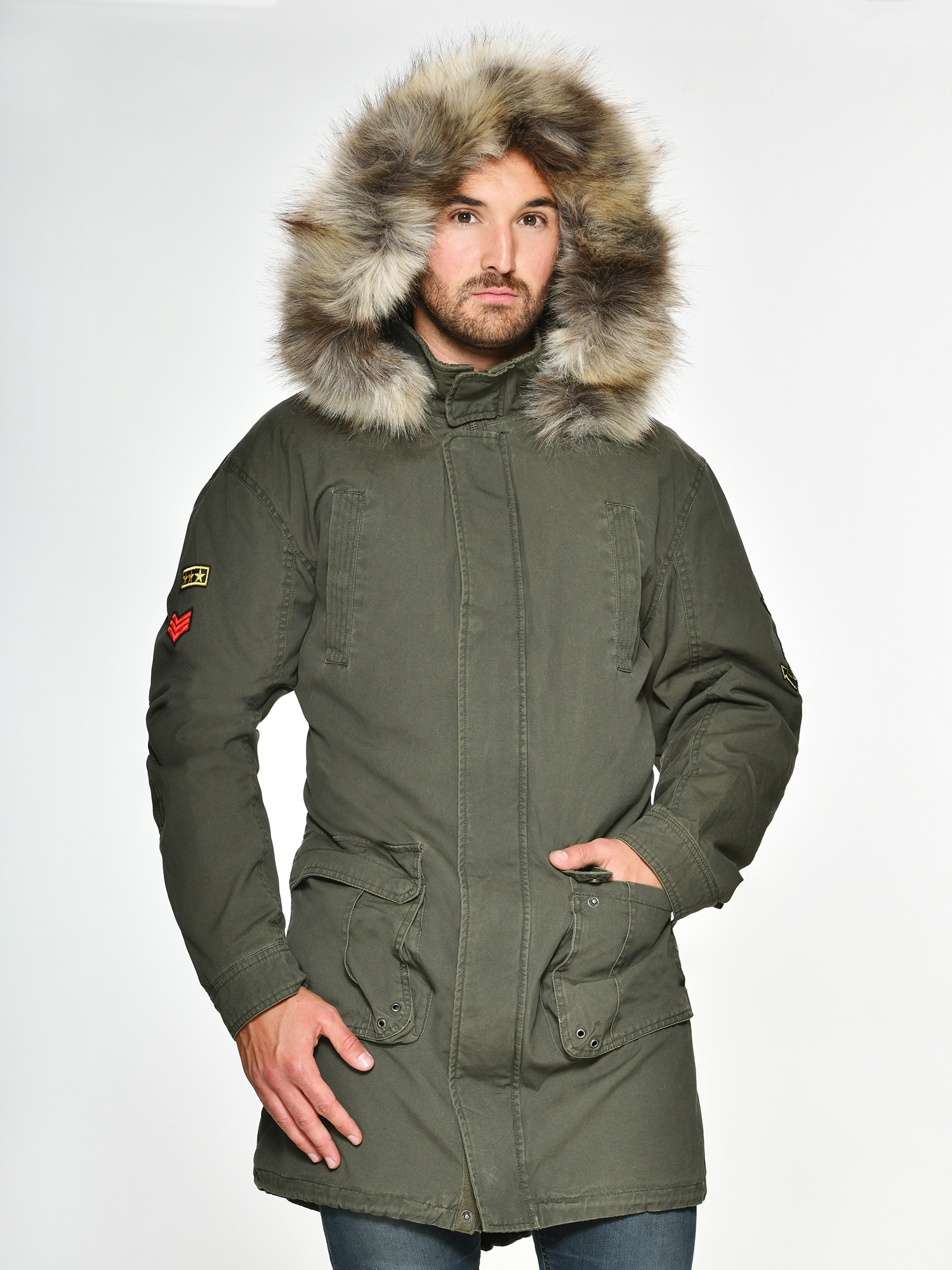 Textilmantel mit Kunstpelz »MP2-56-943-0639-A«