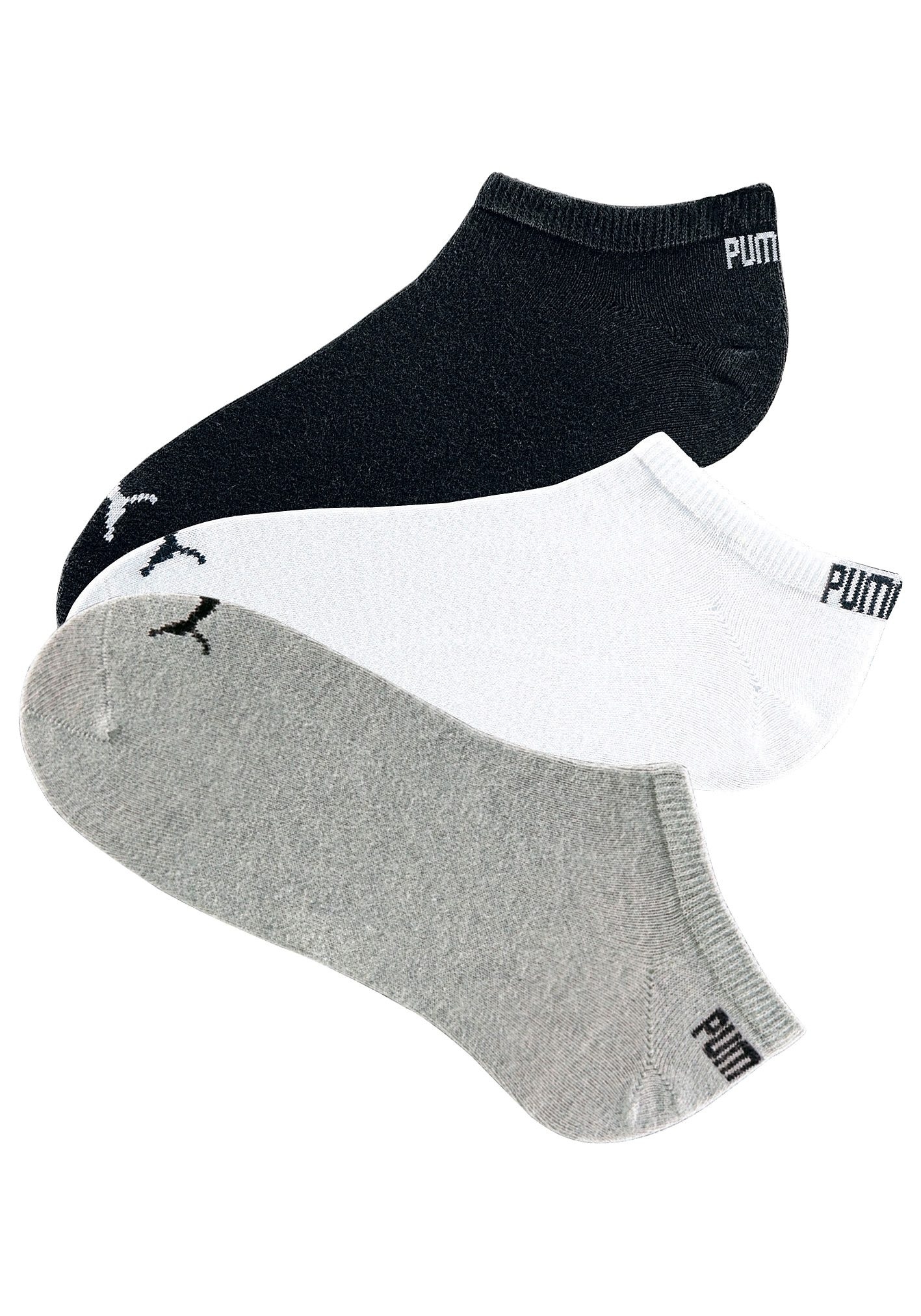 PUMA Sneakersocken, (6er-Pack), mit eingestricktem Markenlogo