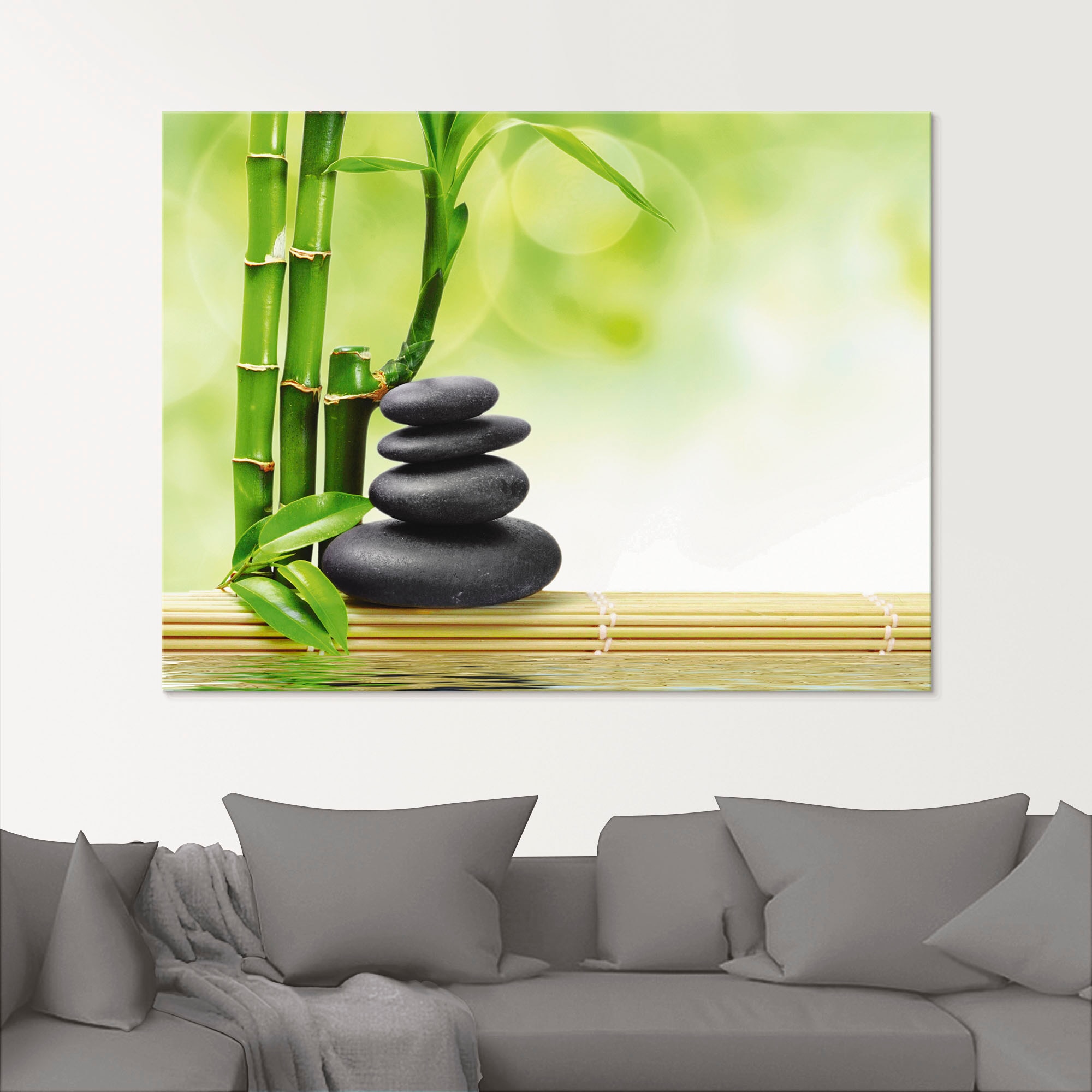 Artland Glasbild »Spa Konzept Zen Basaltsteine«, Zen, (1 St.), in verschiedenen Grössen