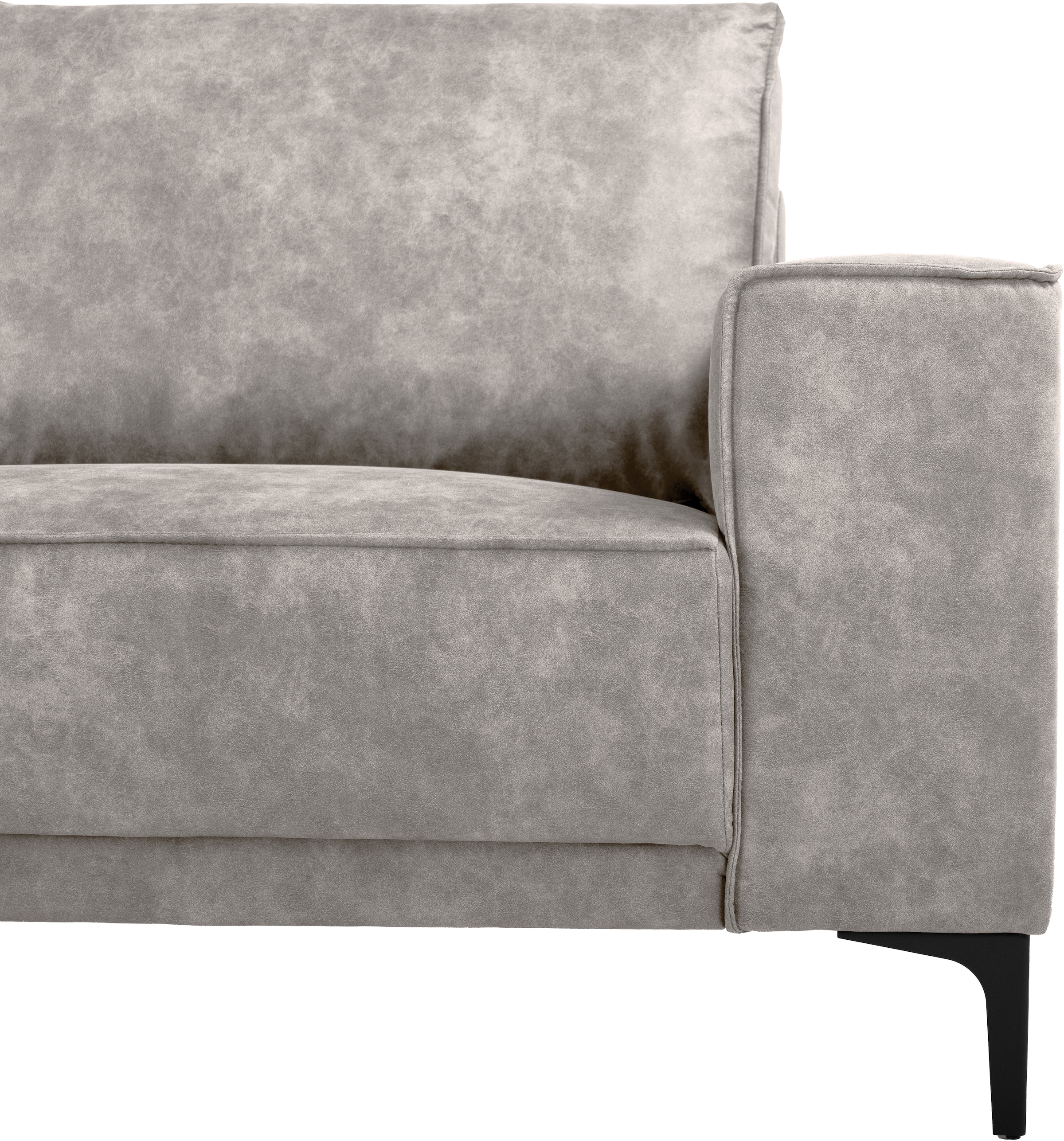 GOODproduct 2-Sitzer »OLAND Luxus-Microfaser, Sofa, B: 164 cm, Skandi-Design« 164 cm, Wellenunterfederung, Skandi-Design, Metallfüsse