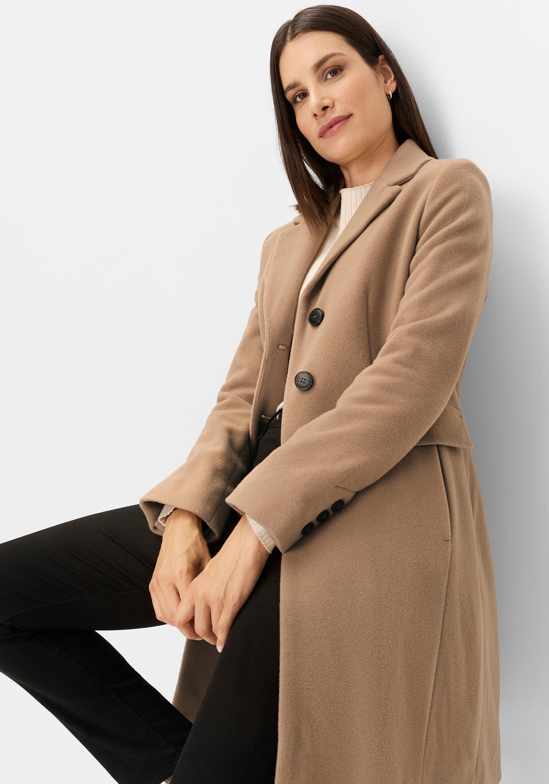 Fuchs Schmitt Manteau en laine »Wollkurzmantel« mit Reverskragen