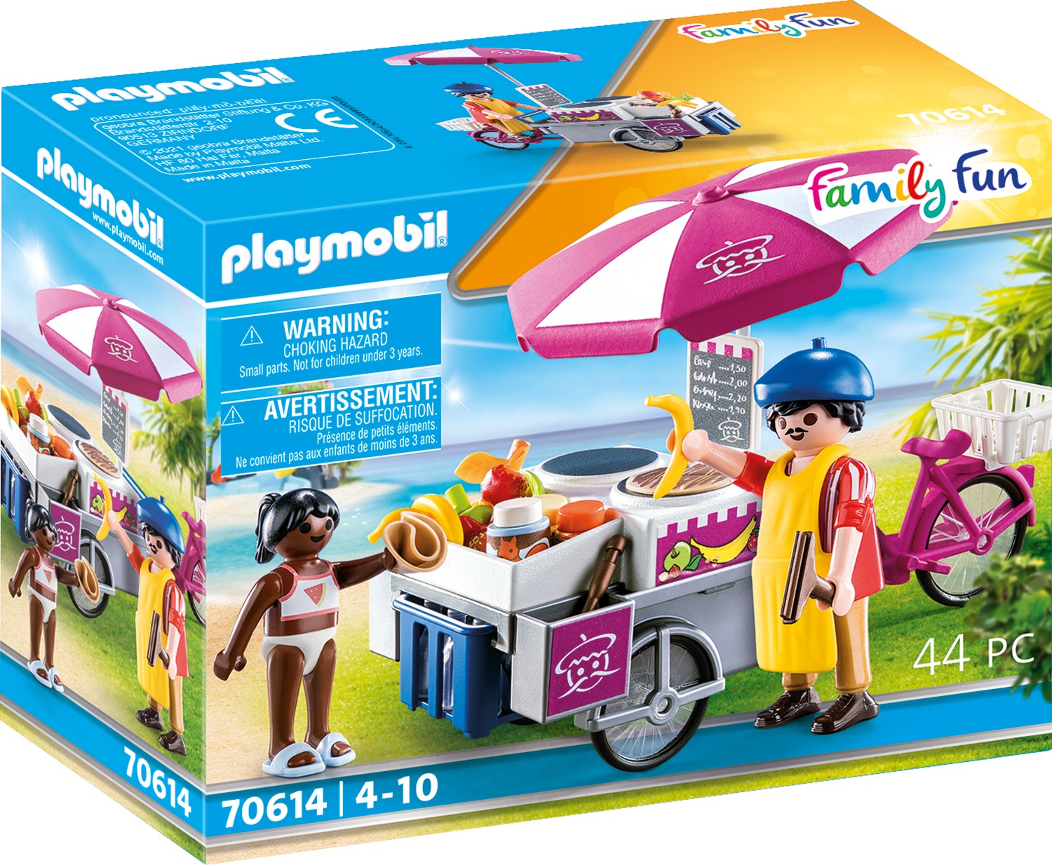 Image of Playmobil® Konstruktions-Spielset »Mobiler CrÃªpes-Verkauf (70614), Family Fun«, (44 St.), Made in Europe bei Ackermann Versand Schweiz