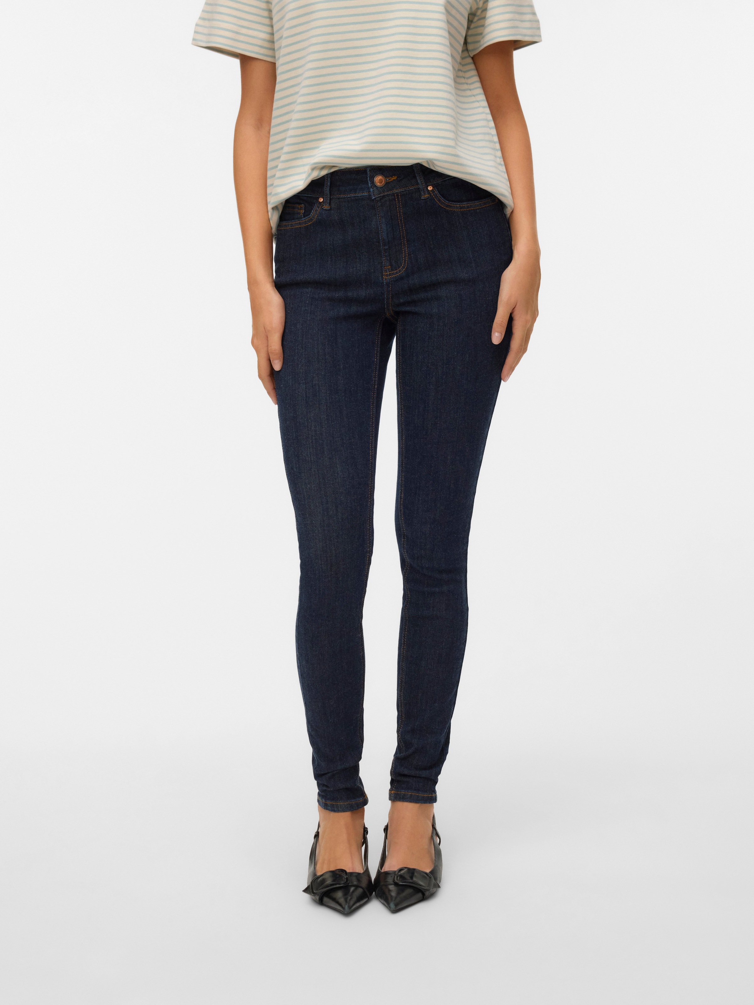 Image of Vero Moda Skinny-fit-Jeans "VMFLASH MR SKINNY JEANS LI3190 NOOS" Baumwollmischung, skinny fit