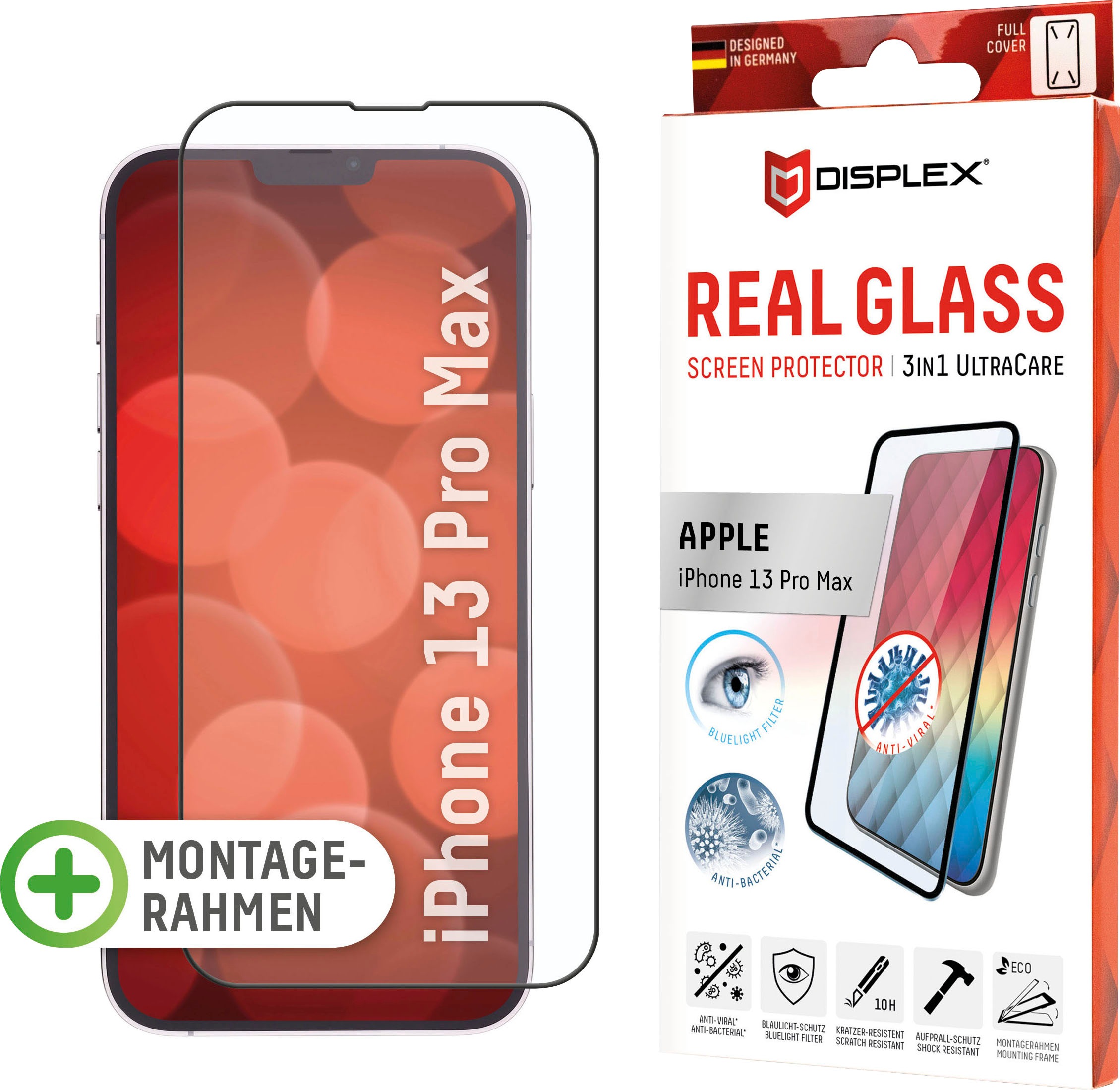 Image of Displex Displayschutzfolie »DISPLEX 3in1 UltraCare Glass FC für iPhone 13 Pro Max« bei Ackermann Versand Schweiz