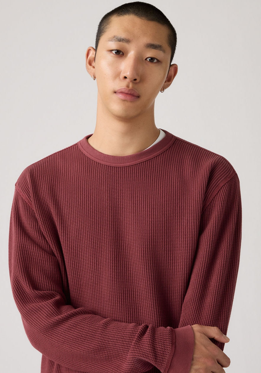 Levi's® T-shirt à manches longues Waffelstruktur